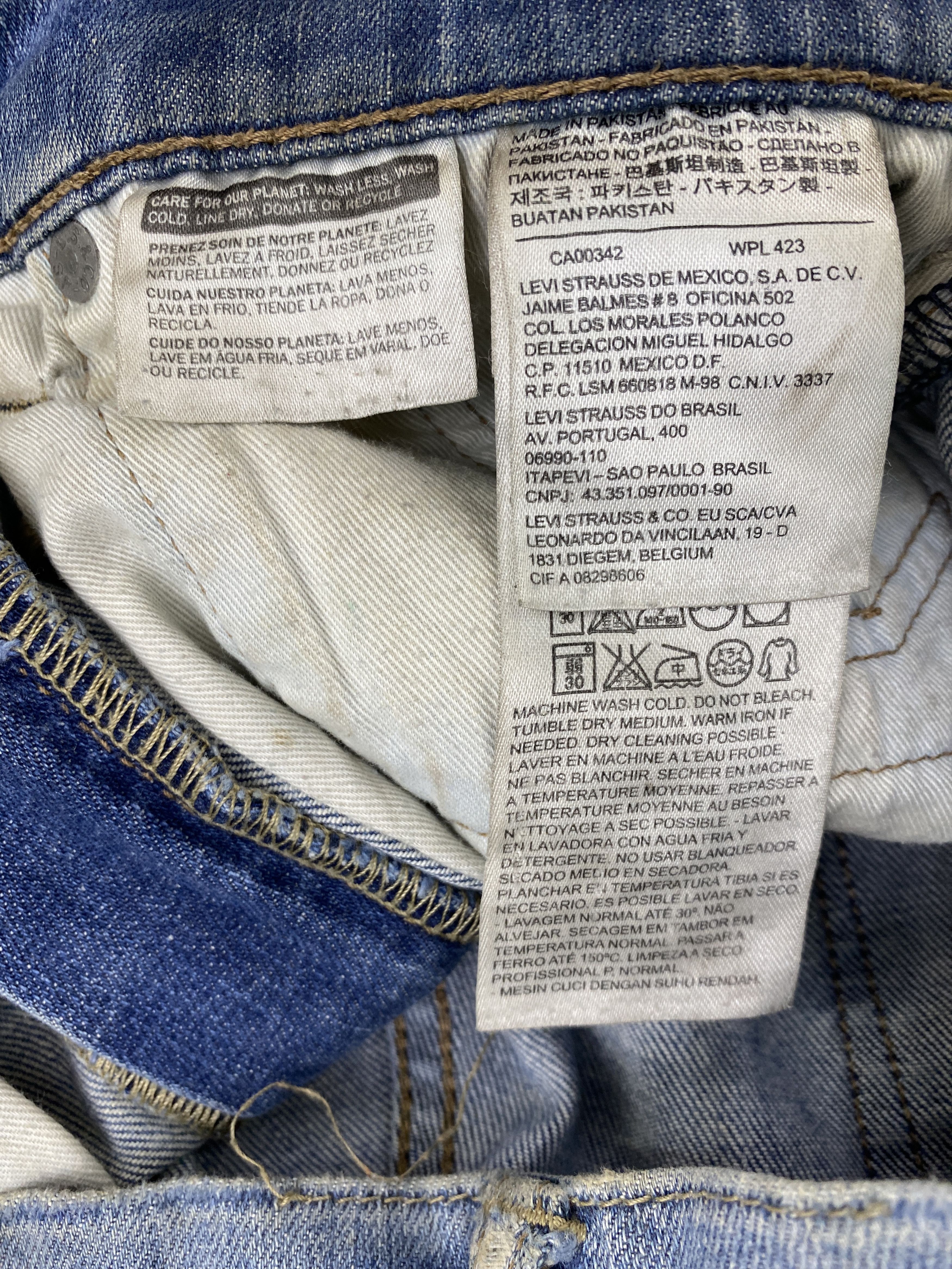 Levi's × Vintage Vintage Levi's 505 Rusty Blue Denim Jeans Size US 30 / EU 46 - 7 Thumbnail
