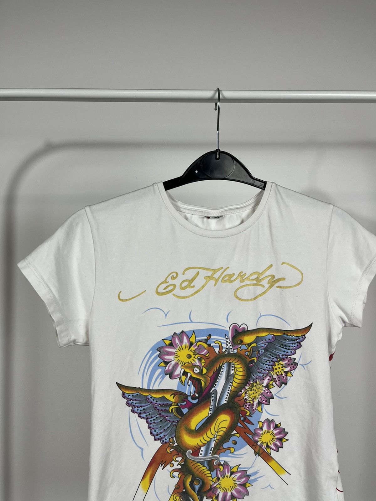 Ed Hardy Ed Hardy Women’s XS Dragon Tattoo Graphic Tee Y2K Style Size XS / US 0-2 / IT 36-38 - 2 Thumbnail