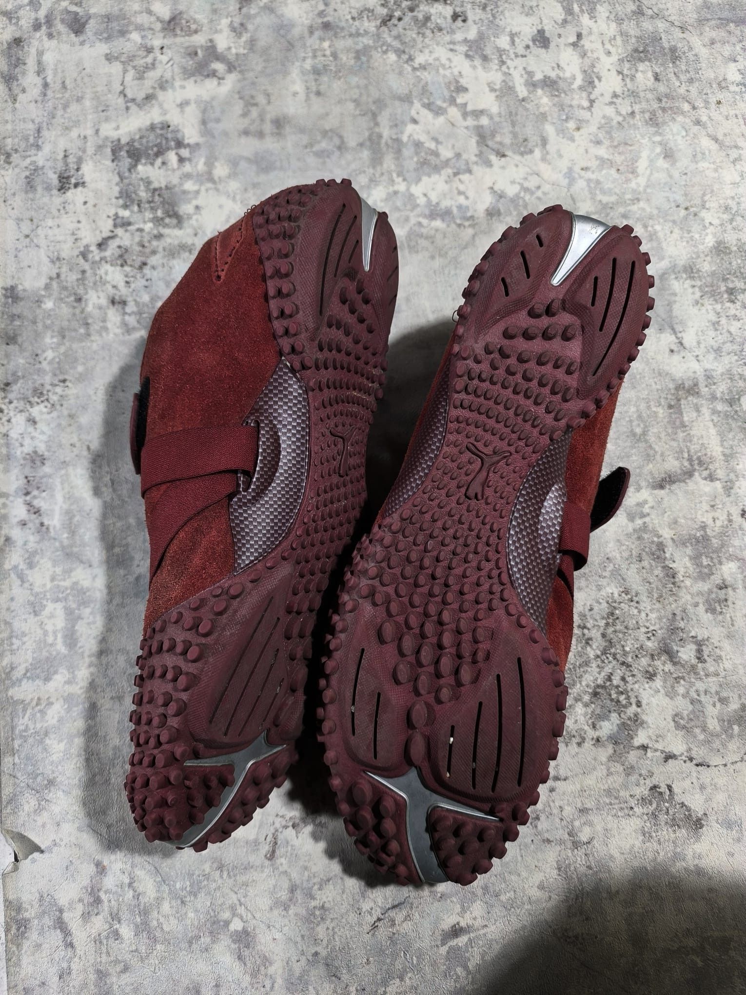 Puma vintage puma mostro burgundy red suede leather y2k Size US 12 / EU 45 - 10 Thumbnail