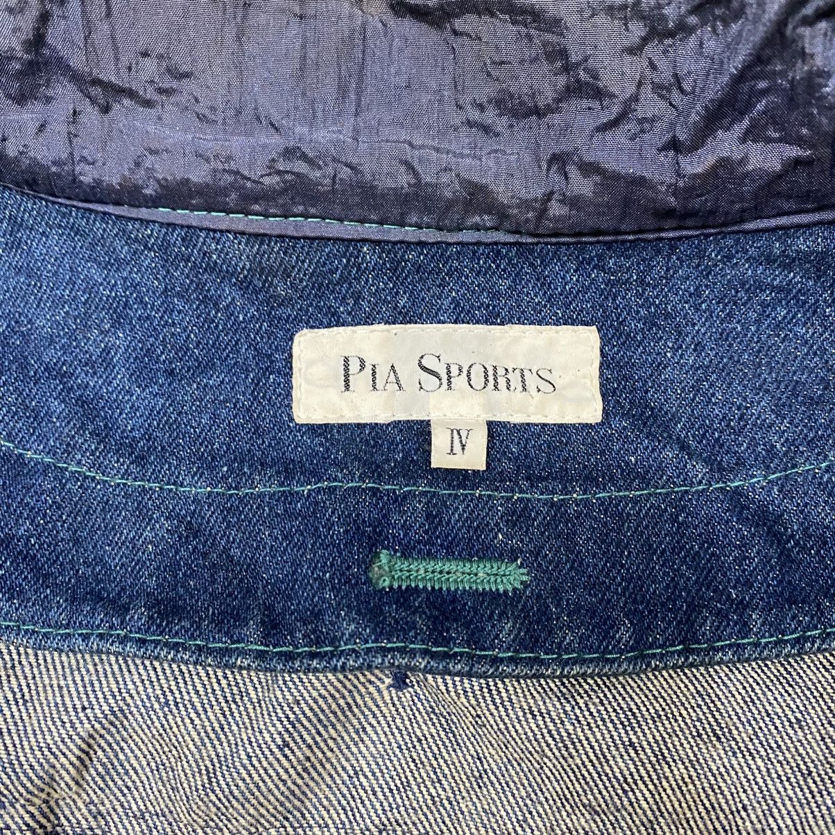 Issey Miyake × Japanese Brand PIA Sports Utility Flight Denim Jacket Size US L / EU 52-54 / 3 - 9 Thumbnail