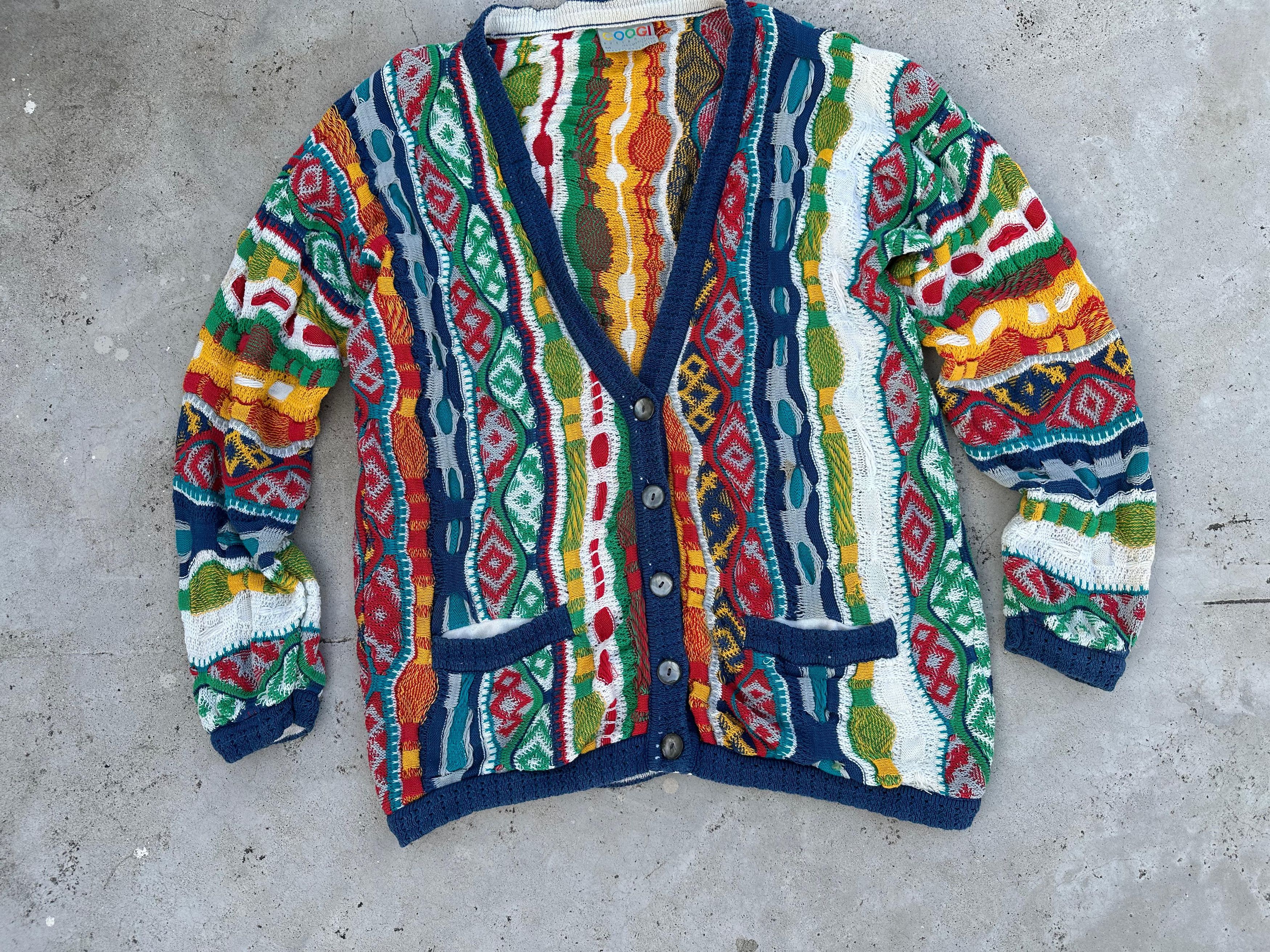 Coogi × Vintage Rare💥Vintage Coogi Sweater- multicolour Cardigan Size US M / EU 48-50 / 2 - 2 Thumbnail