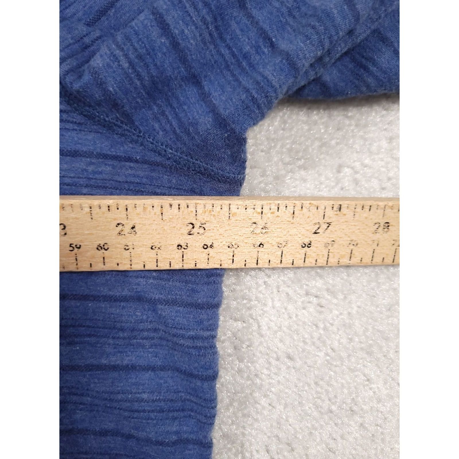 johnnie-O johnnie-O Polo Shirt Mens 2XL Blue Striped Long Sleeve Henley Size US XXL / EU 58 / 5 - 4 Thumbnail