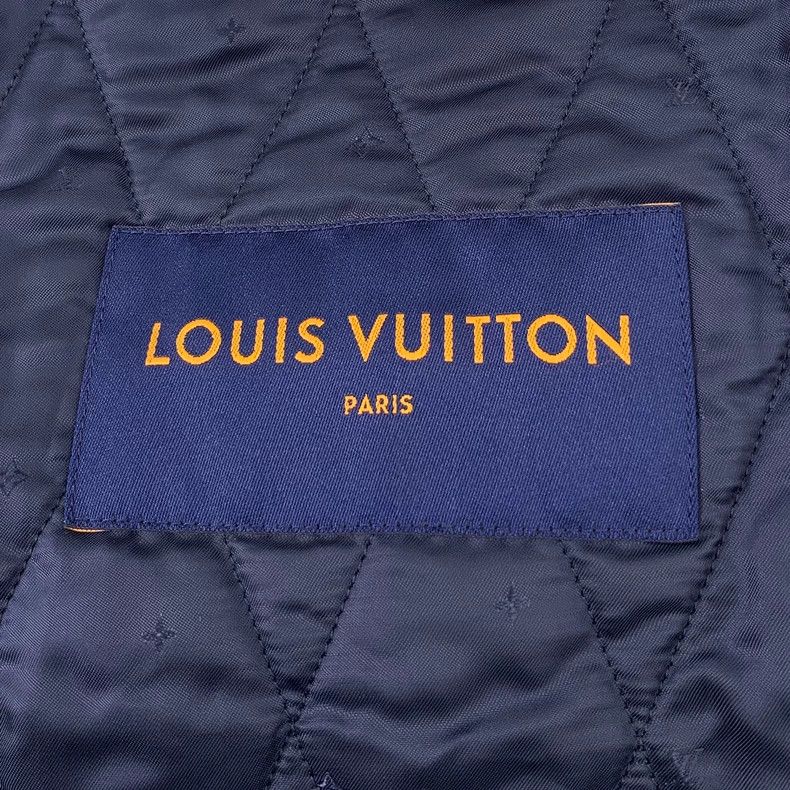 Louis Vuitton Louis Vuitton Dark Blue Cow Leather Patchwork Lapel Zip Le Size US S / EU 44-46 / 1 - 6 Thumbnail