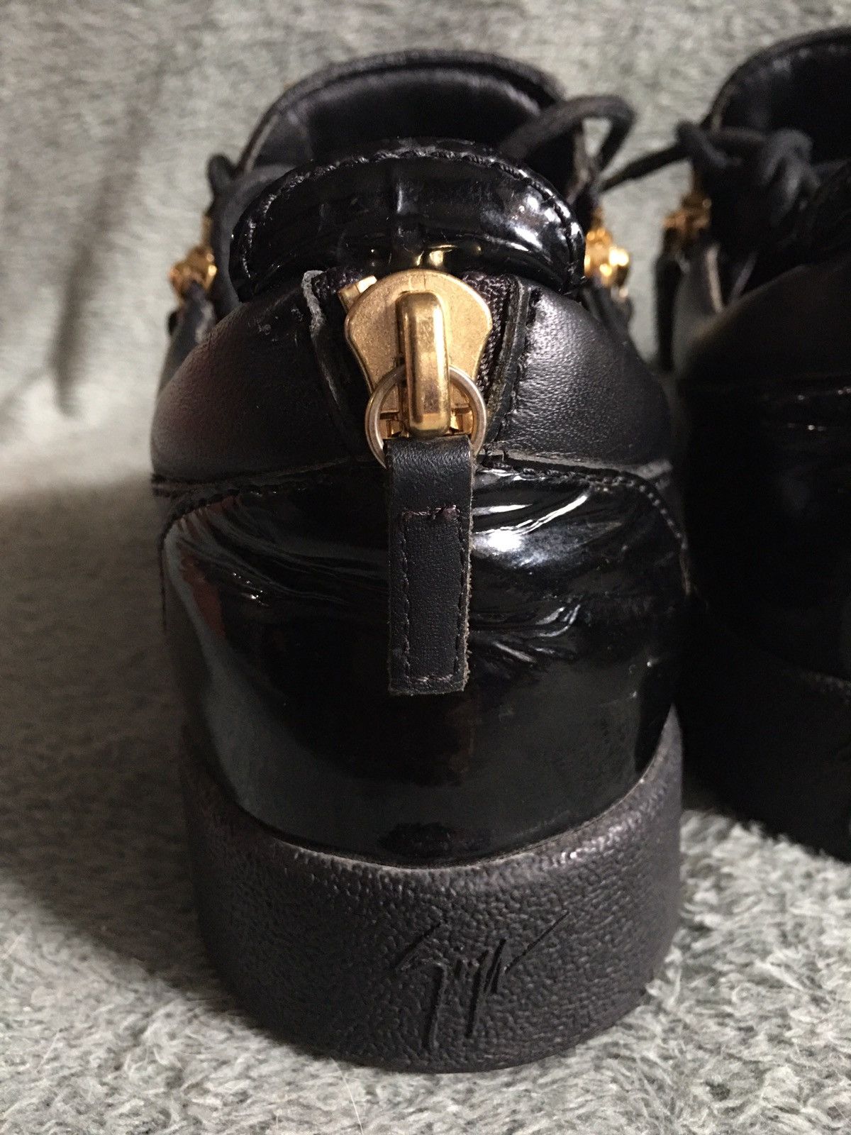 Giuseppe Zanotti Giuseppe Zanotti Black Leather Low-top Sneakers EU 41 Size US 8 / EU 41 - 8 Thumbnail
