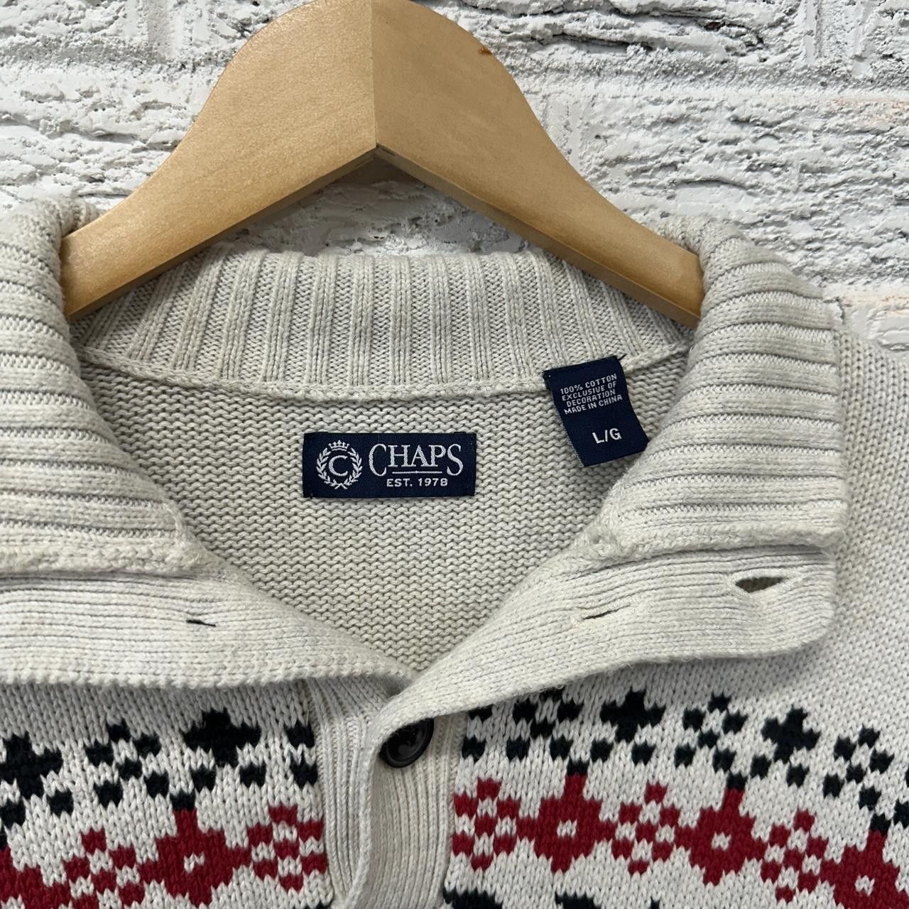 Chaps Vintage Chaps Polo Ralph Lauren 1:4 Button Sweater Men’s L Size US L / EU 52-54 / 3 - 4 Thumbnail