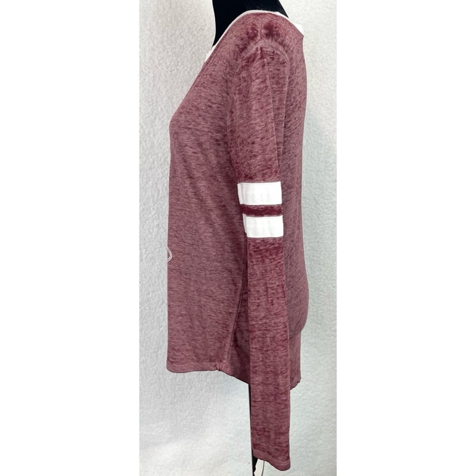 Disney (NWT) DISNEY • Maroon/White Minnie Mouse Long Sleeve Shirt Size M / US 6-8 / IT 42-44 - 6 Thumbnail