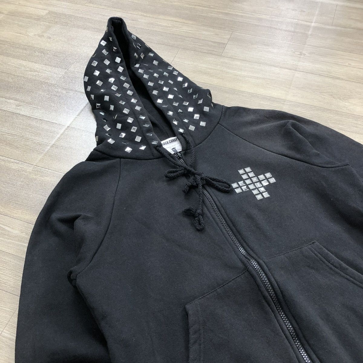 If Six Was Nine × Japanese Brand × Le Grande Bleu (L.G.B.) 2000s Rock Candy Studded Goa Lgb Punk Style Zipper Hoodie Size US M / EU 48-50 / 2 - 3 Thumbnail
