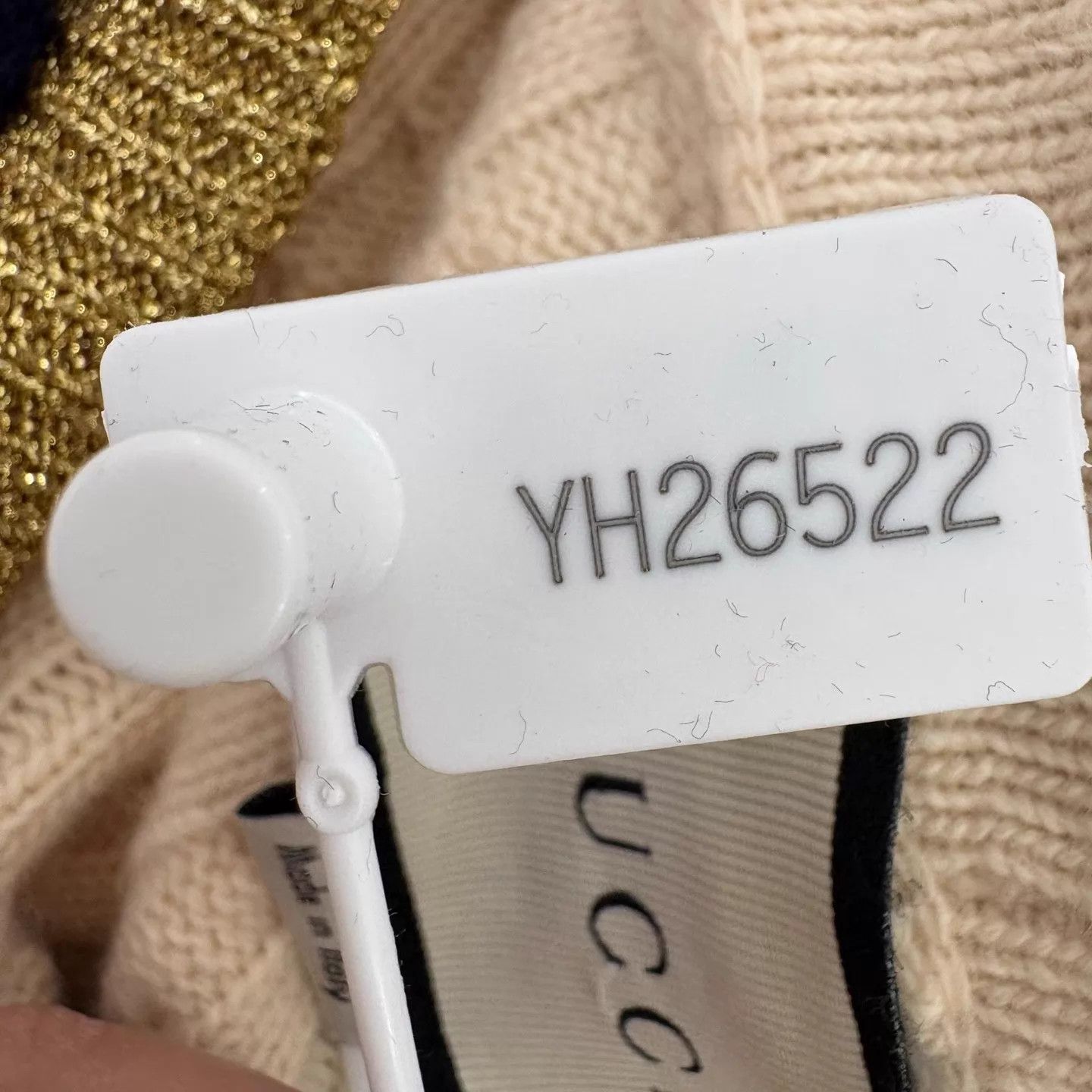 Gucci Gucci Ivory Gold-Thread Knit Cardigan M Size M / US 6-8 / IT 42-44 - 7 Thumbnail