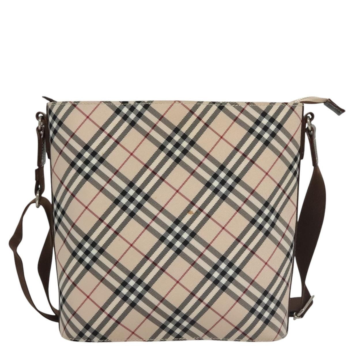 Burberry Burberry Nova Check Blue Label Shoulder Bag Canvas Beige Size ONE SIZE - 13 Thumbnail