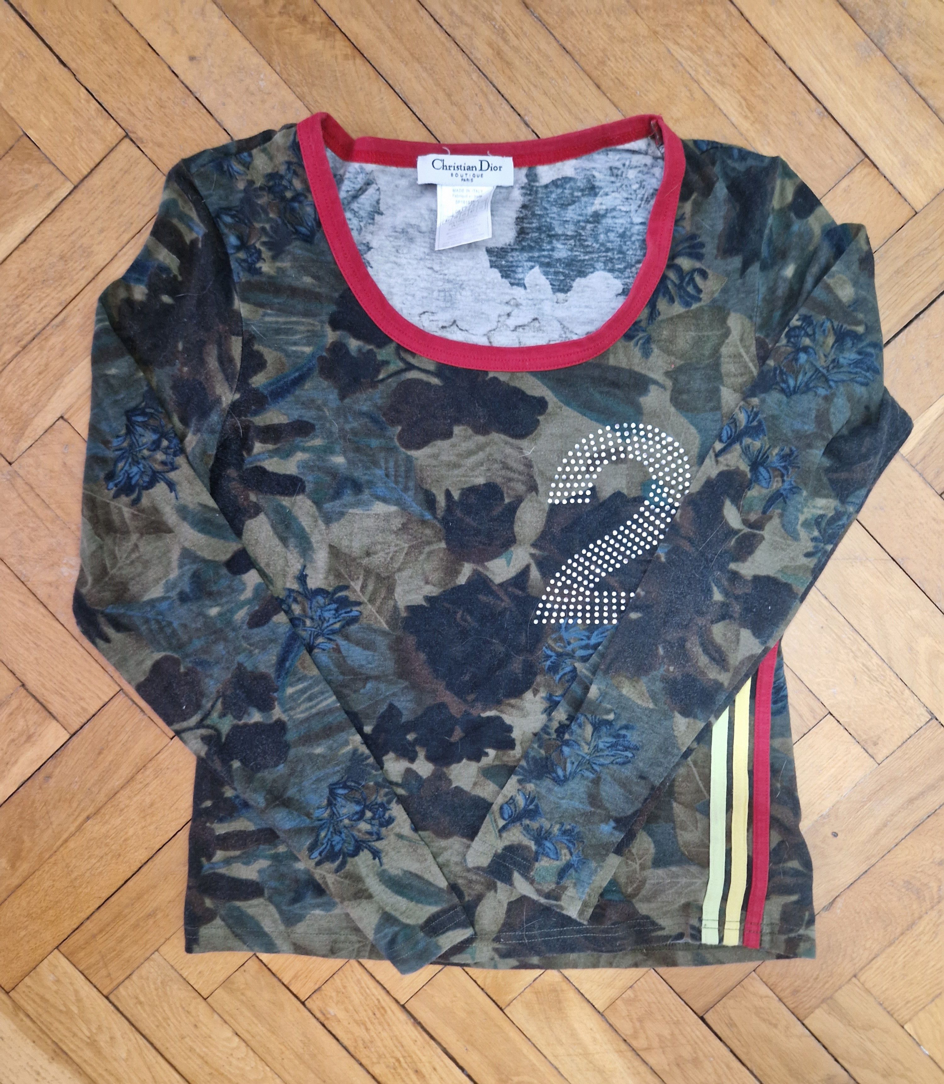 Dior Dior John Galliano era khaki rasta top y2k 2000s archive Size M / US 6-8 / IT 42-44 - 1 Thumbnail