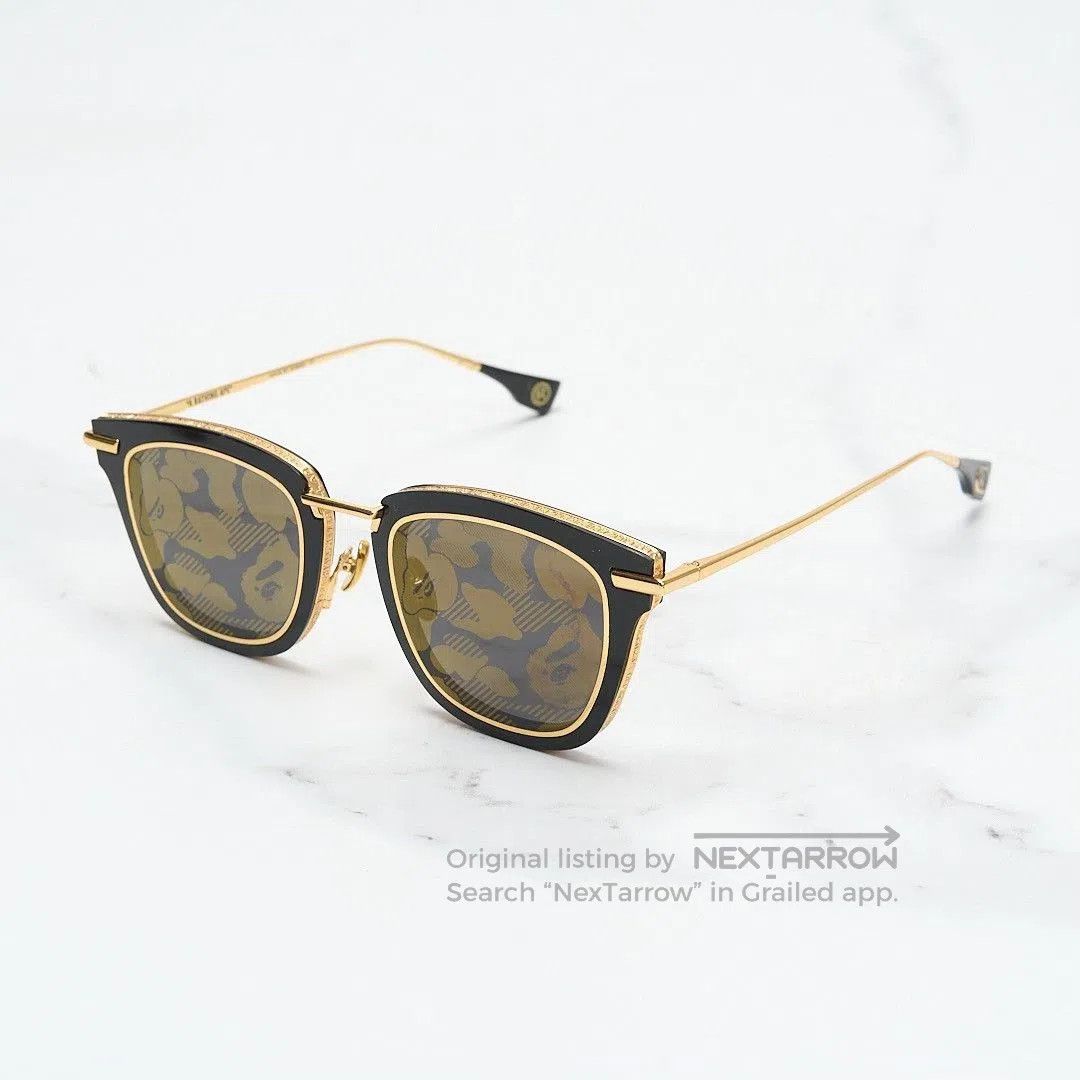 Bape Bape Ape Gold Limited Sunglasses. Size ONE SIZE - 2 Thumbnail
