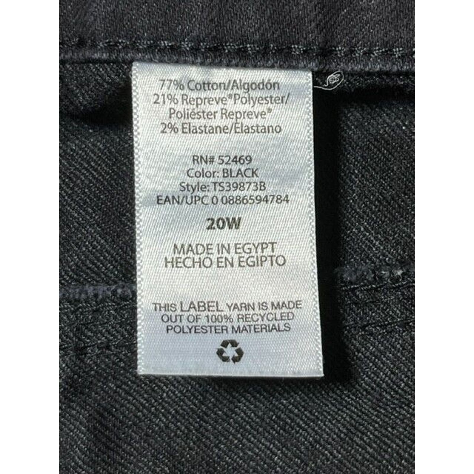 Other Terra & Sky Pants Womens 20W Plus Straight Stretch High Rise Size 42" / US 20 - 7 Thumbnail