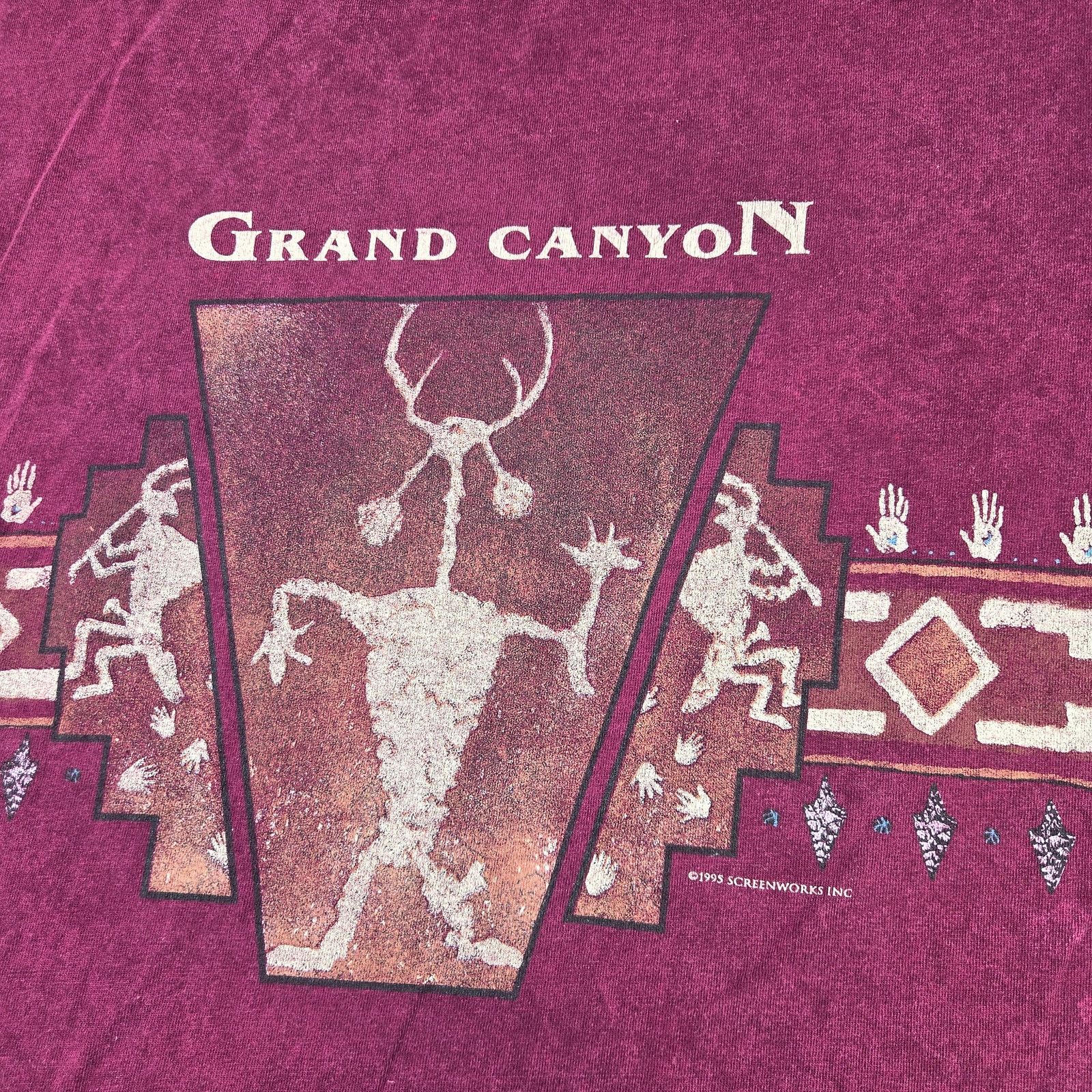 Vintage Vintage 1995 Grand Canyon Screenworks Graphic Tee Size US XL / EU 56 / 4 - 4 Thumbnail