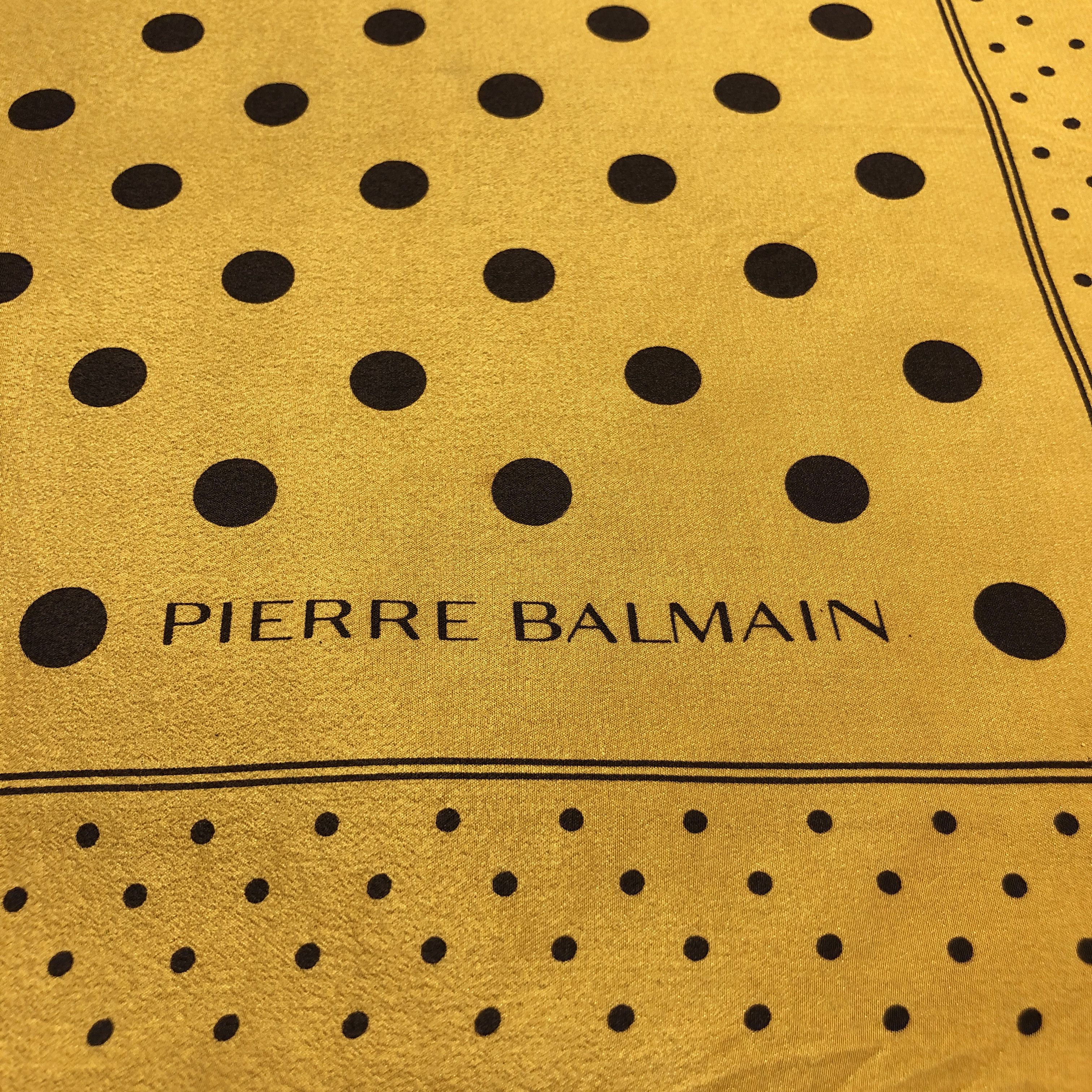 Pierre Balmain Vintage Pierre Balmain Polka Dots Silk Scarf M1300 Size ONE SIZE - 4 Thumbnail