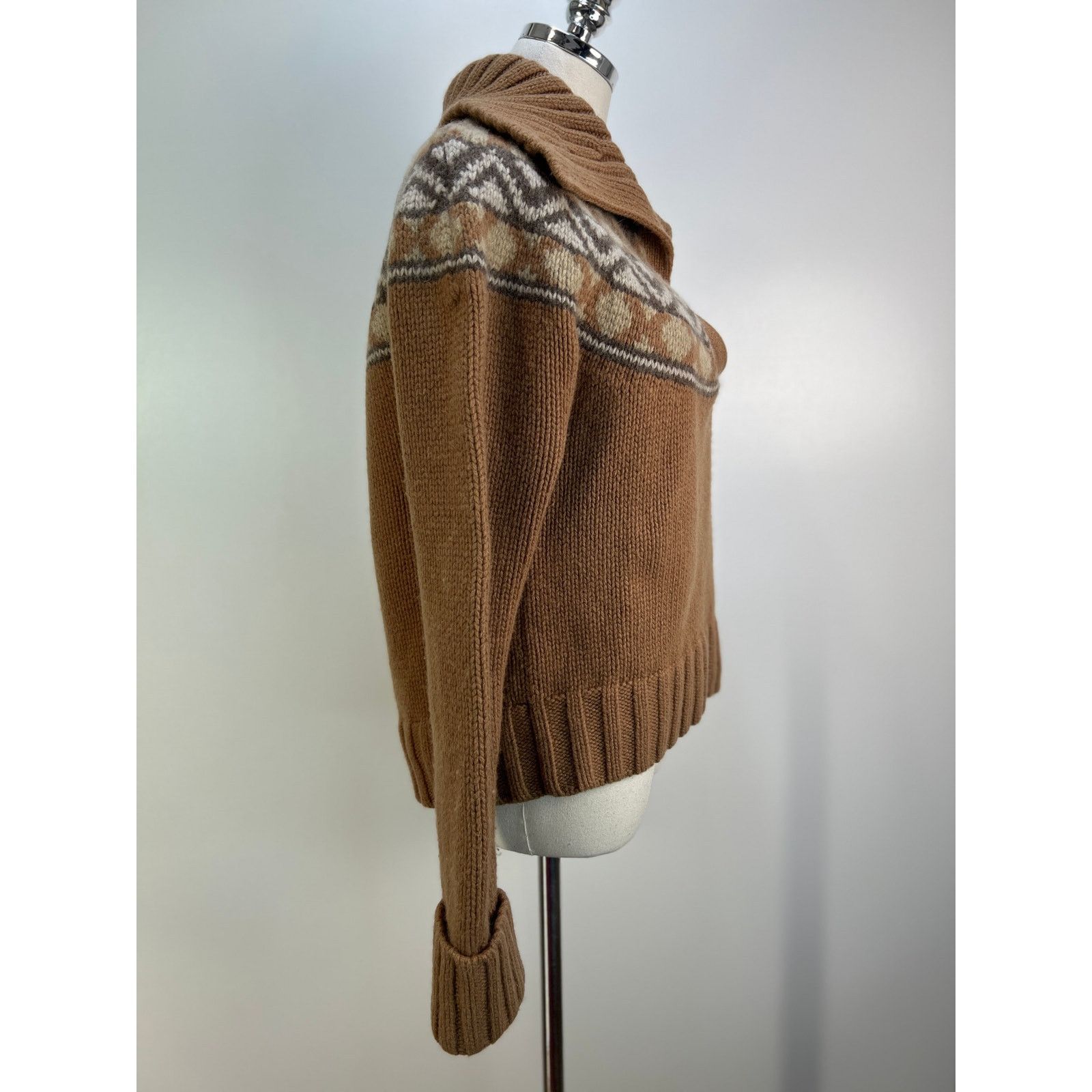 Brooks Brothers Brooks Brother Wool Alpaca Sweater Tan Brown Knit Size XL / US 12-14 / IT 48-50 - 5 Thumbnail