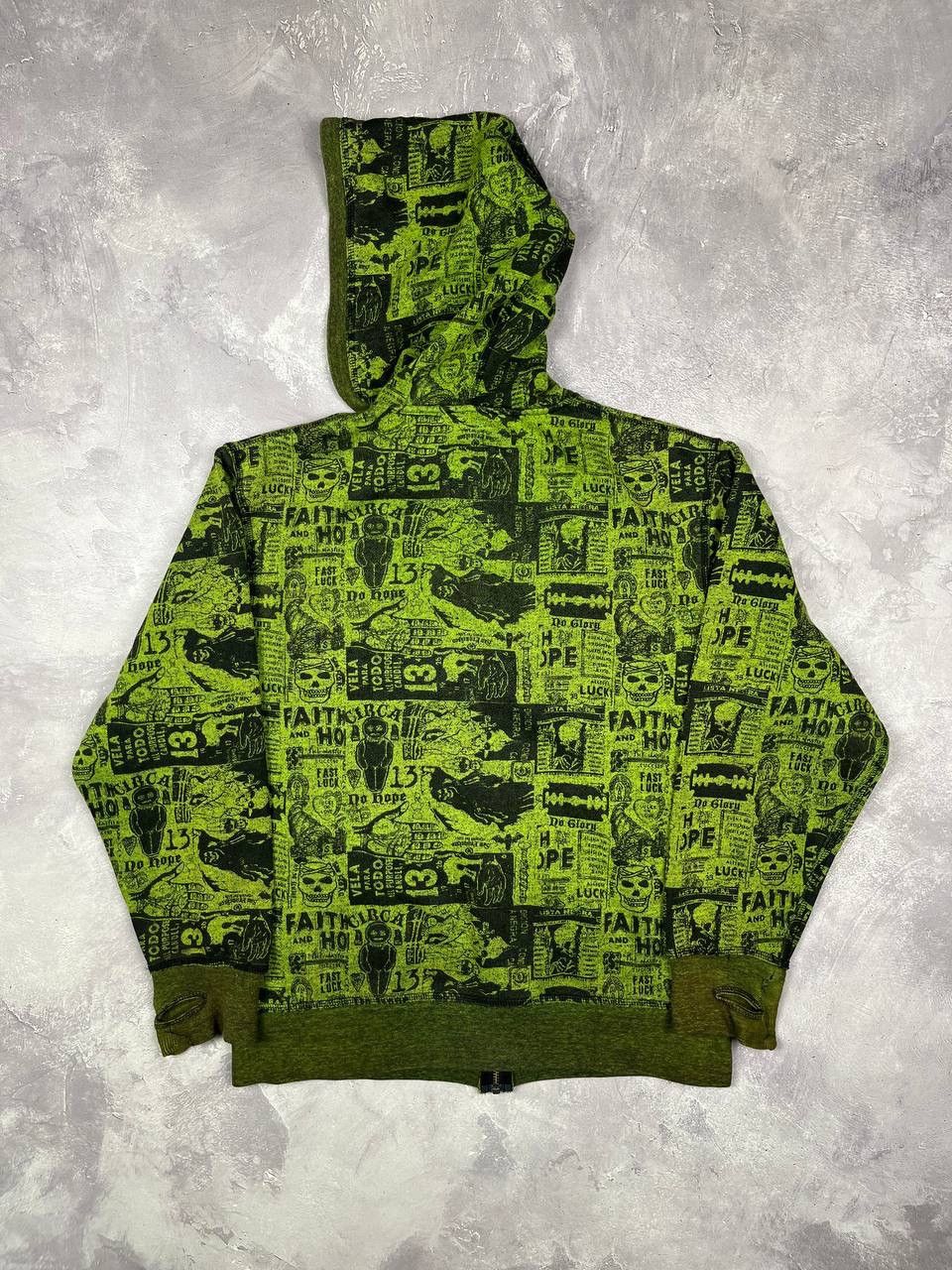 C1RCA Circa Green Fleece Graphic Full Zip Hoodie Men's Size S Size US S / EU 44-46 / 1 - 10 Thumbnail