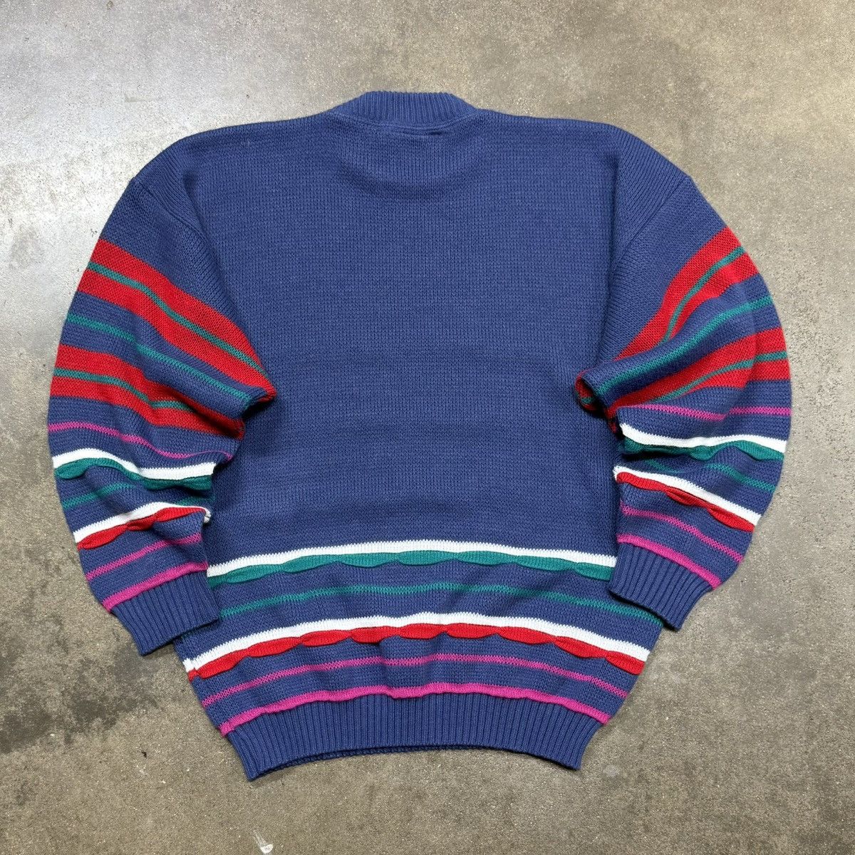Cabin Creek Cabin Creek Coogi Style 3D Knit Sweater Vintage 90s Textured Size US XL / EU 56 / 4 - 3 Thumbnail