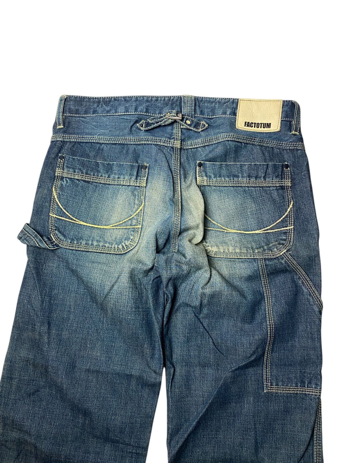 FACTOTUM 2000'e Factotum Flared Carpenter Buckle Denim Size US 30 / EU 46 - 4 Thumbnail