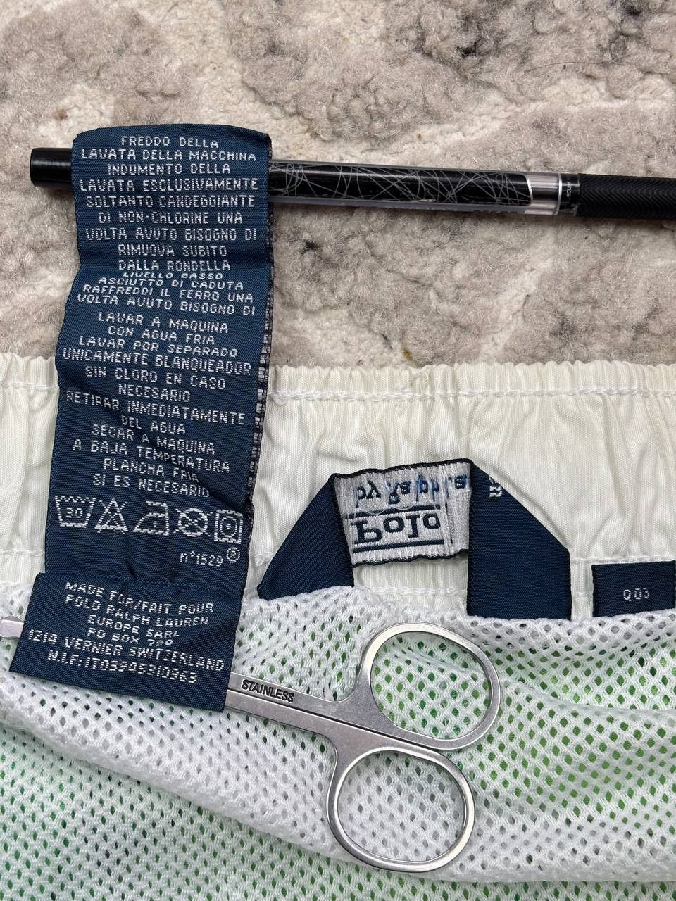 Polo Ralph Lauren Vintage Polo Ralph Lauren Striped Swim Shorts Green White M Size US 34 / EU 50 - 9 Thumbnail