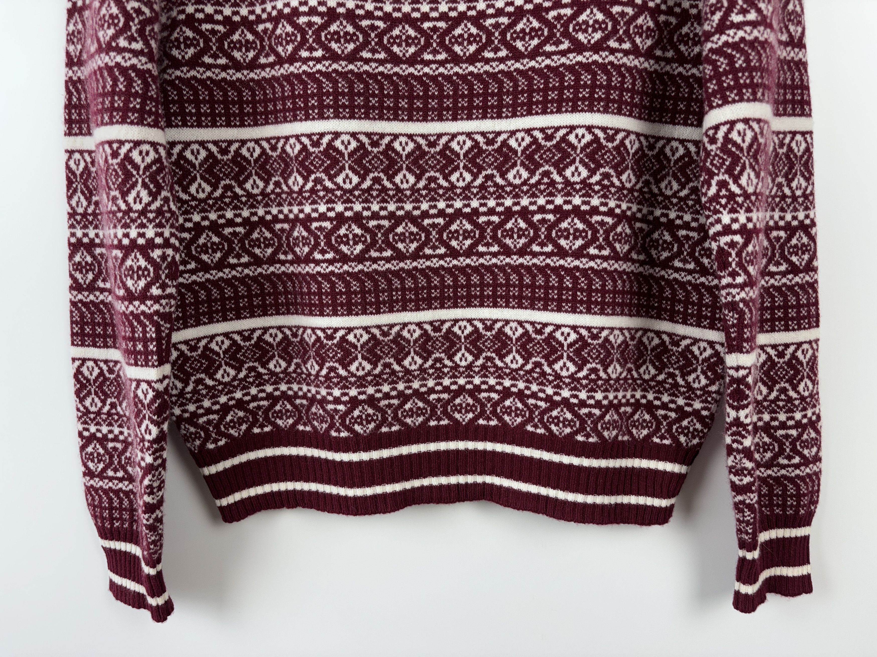 Andrew St. John × Vintage Tom Morris St Andrews Golf Wool Sweater Fair Isle Pullover Size US XL / EU 56 / 4 - 8 Thumbnail