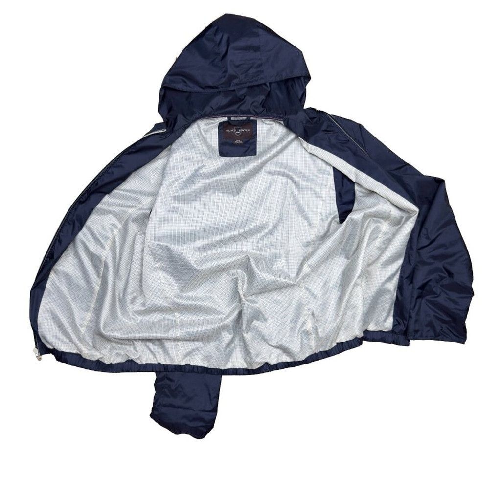 Black Brown 1826 BLACK BROWN Hooded Full Zip Blue Windbreaker Jacket Sz XL Size US XL / EU 56 / 4 - 5 Thumbnail