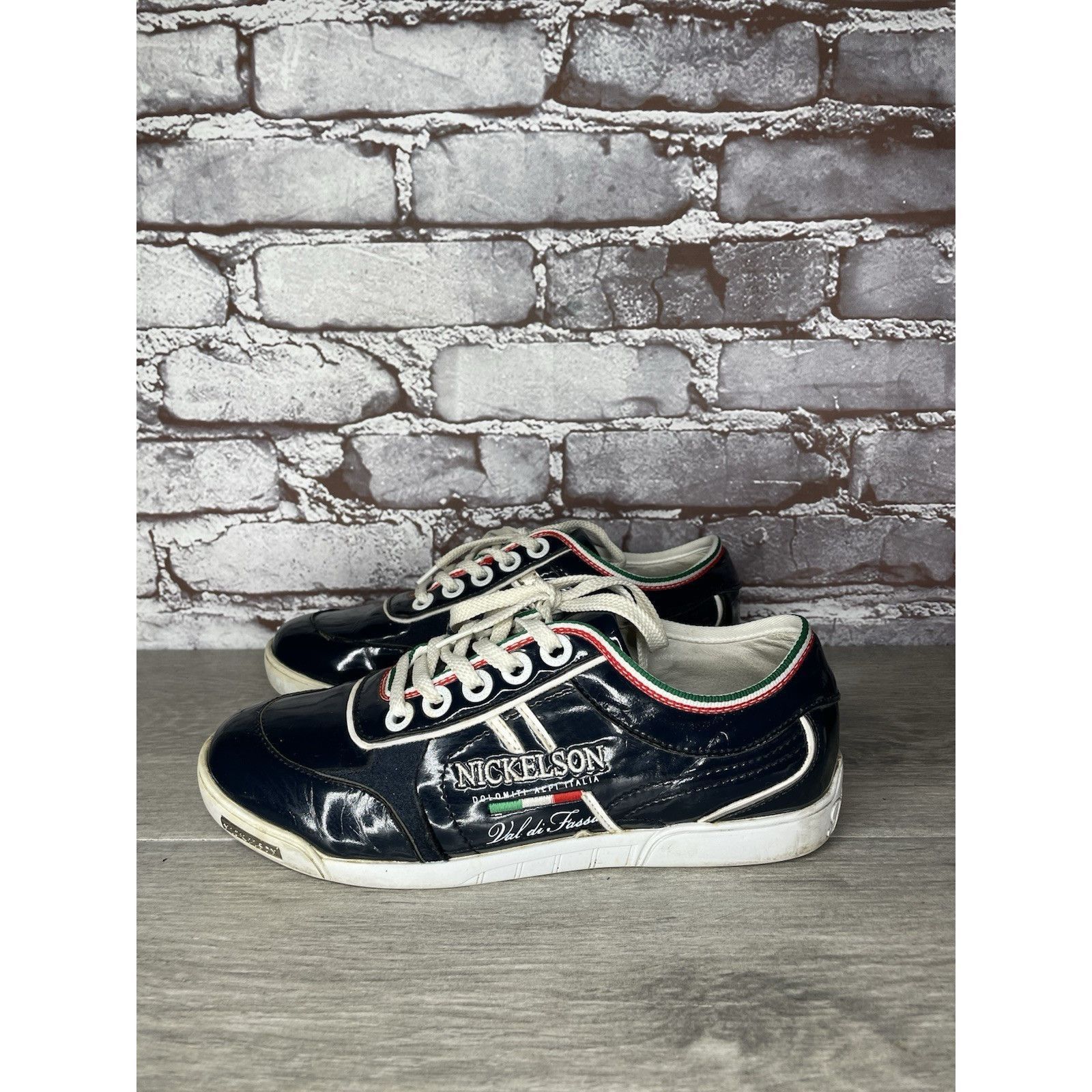 Studio Nicholson NICKELSON Fiera Blue Patent Leather Low Top Lace Sneakers Wo Size US 7.5 / IT 37.5 - 17 Thumbnail