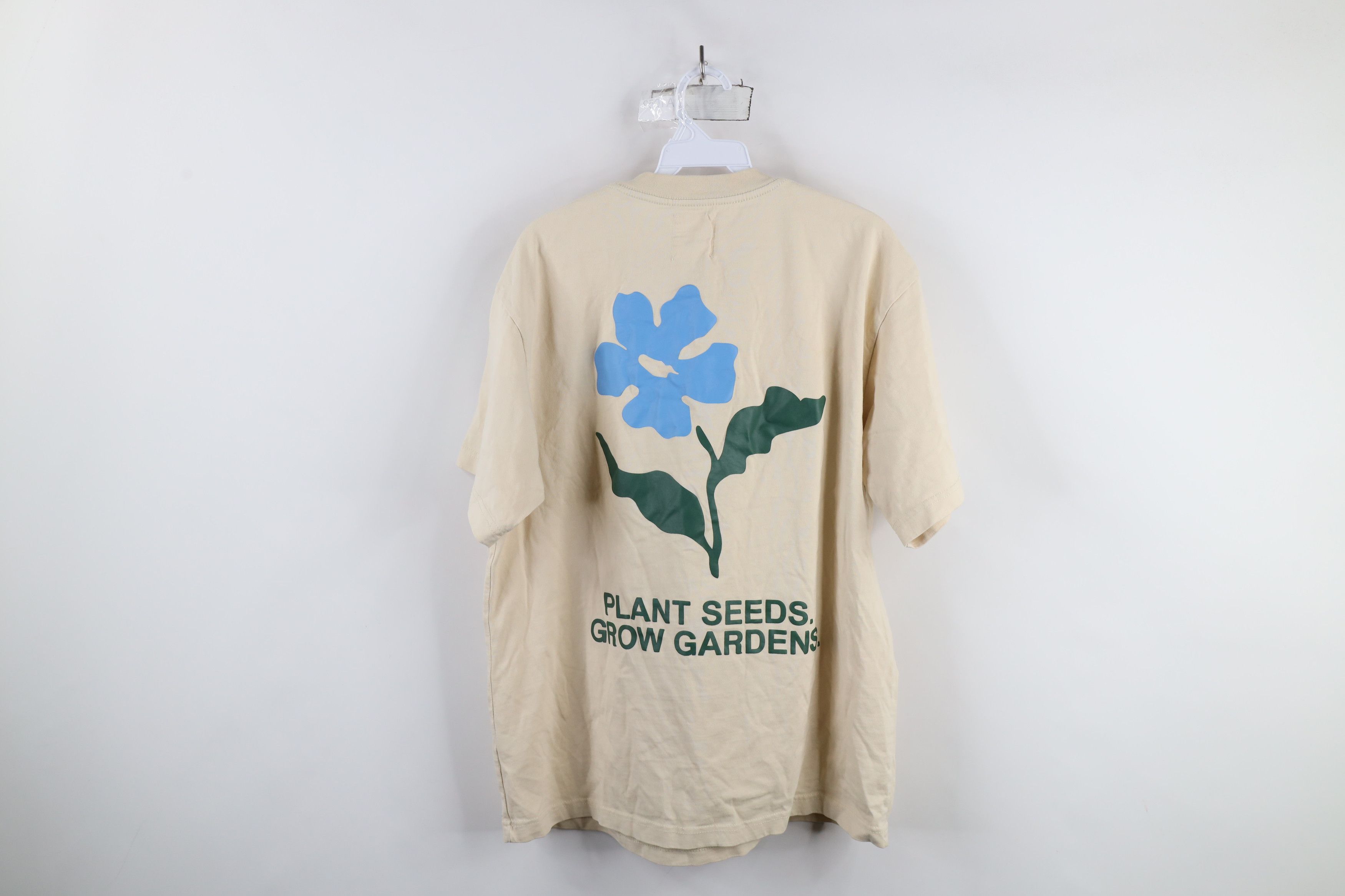 Vintage Y2K Streetwear Gardens & Seeds COOP T-Shirt Beige Cotton Size US L / EU 52-54 / 3 - 11 Thumbnail