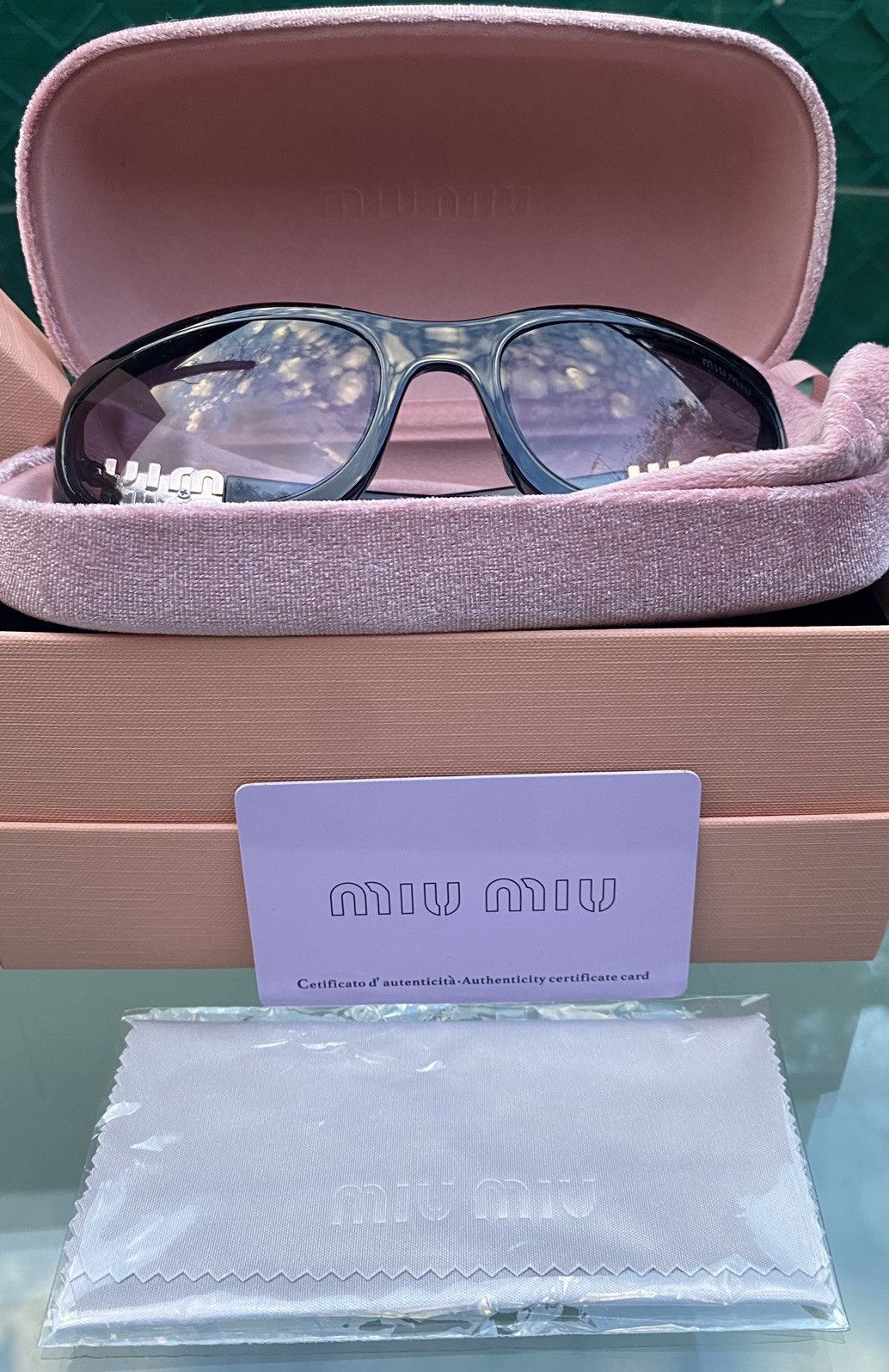 Miu Miu MIU MIU A03 Sunglasses Size ONE SIZE - 2 Thumbnail
