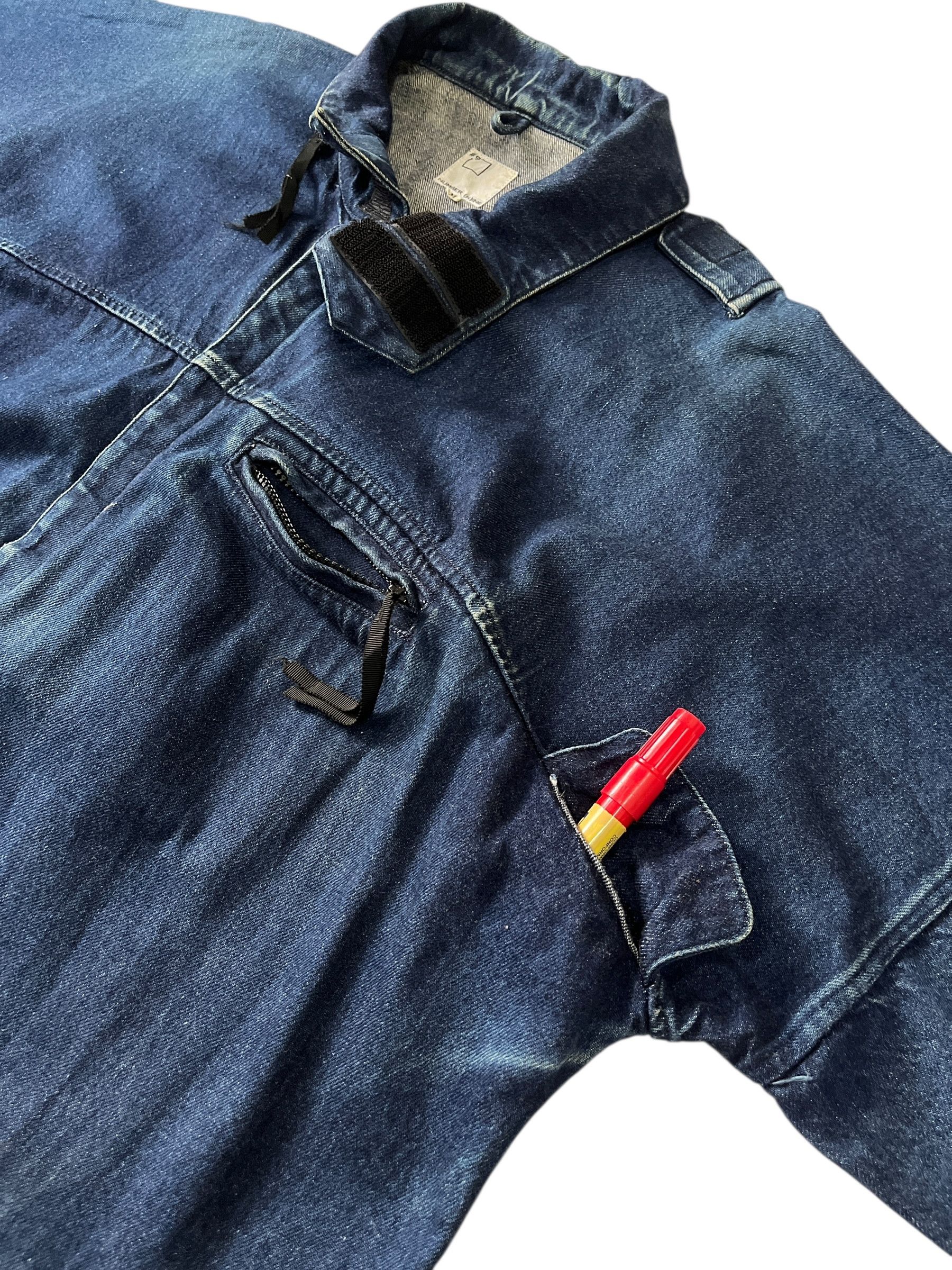 Number (N)ine Number (N)ine #9 Blue Denim Oversized Baggy Jacket Size US M / EU 48-50 / 2 - 7 Thumbnail