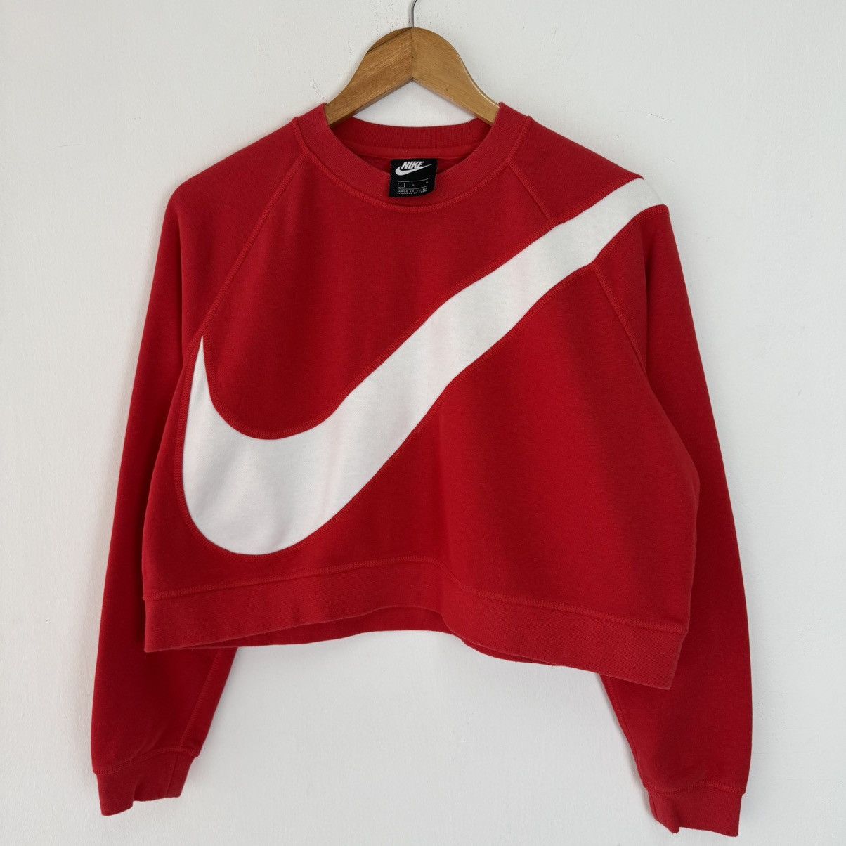 Nike Nike Big Swoosh Women’s Cropped Sweat Size L / US 10 / IT 46 - 1 Thumbnail