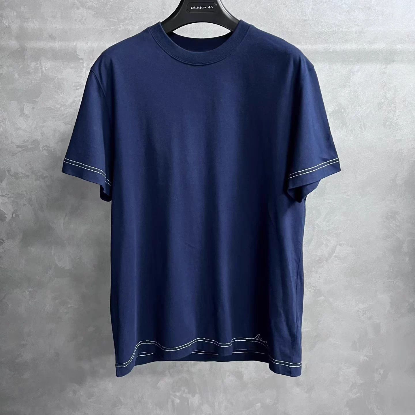 Burberry Burberry blue logo fitted crew neck short sleeve tee XL Size US XL / EU 56 / 4 - 1 Thumbnail