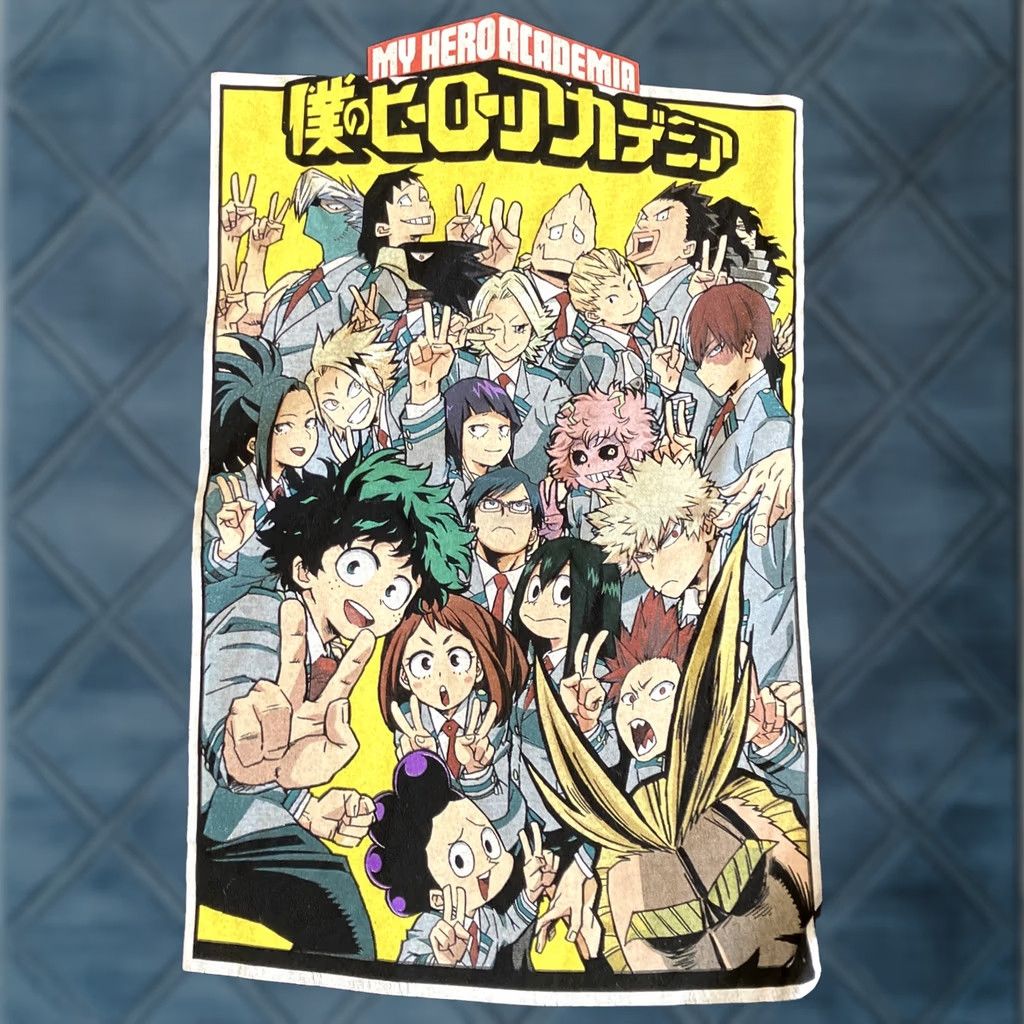 Vintage FUNIMATION MY HERO ACADEMIA Whole Crew Black T Shirt XL Men Short Sleeve Size US XL / EU 56 / 4 - 1 Thumbnail
