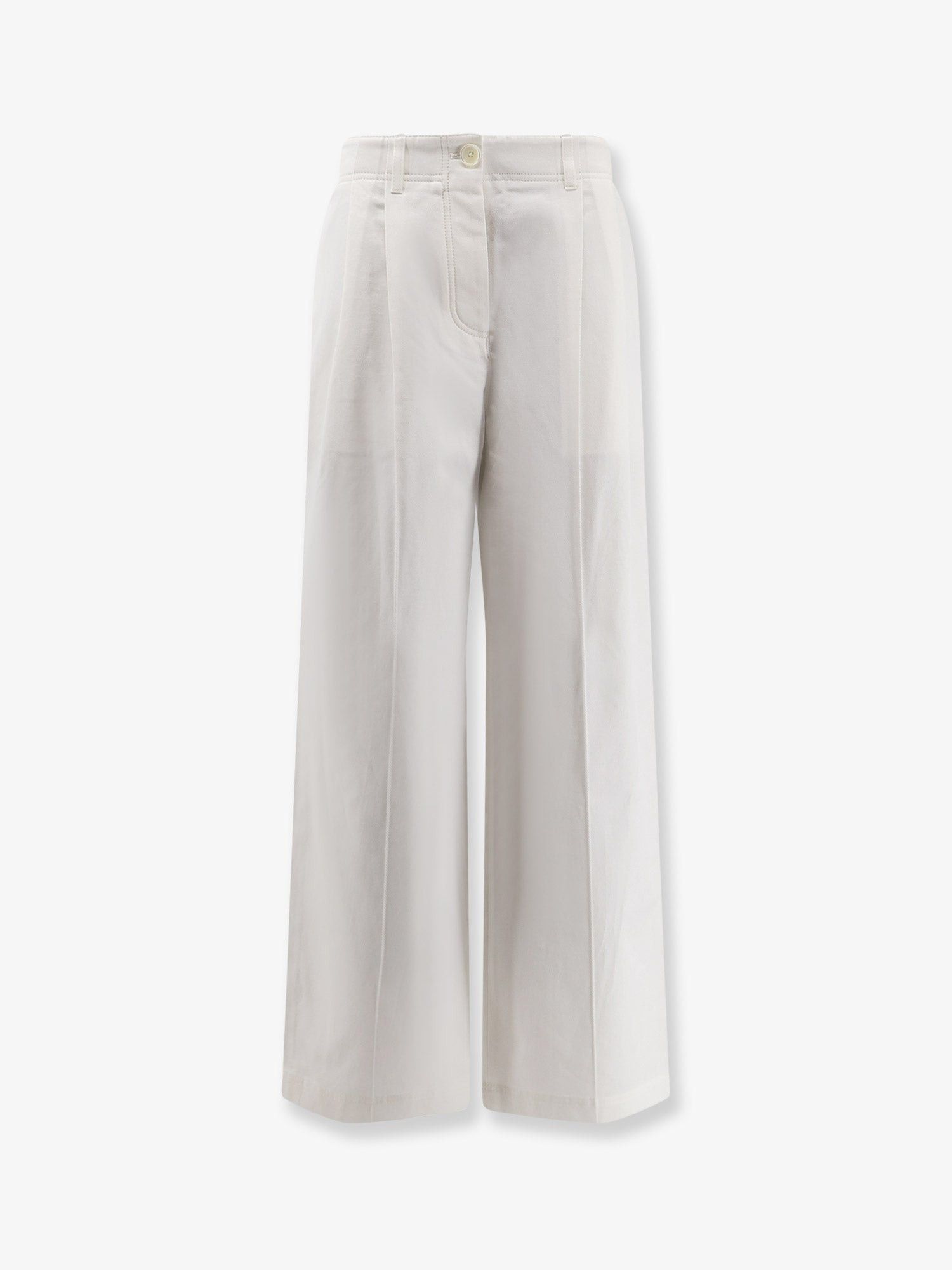 Toteme Relaxed Cotton Trousers Size 28" / US 6 / IT 42 - 1 Thumbnail