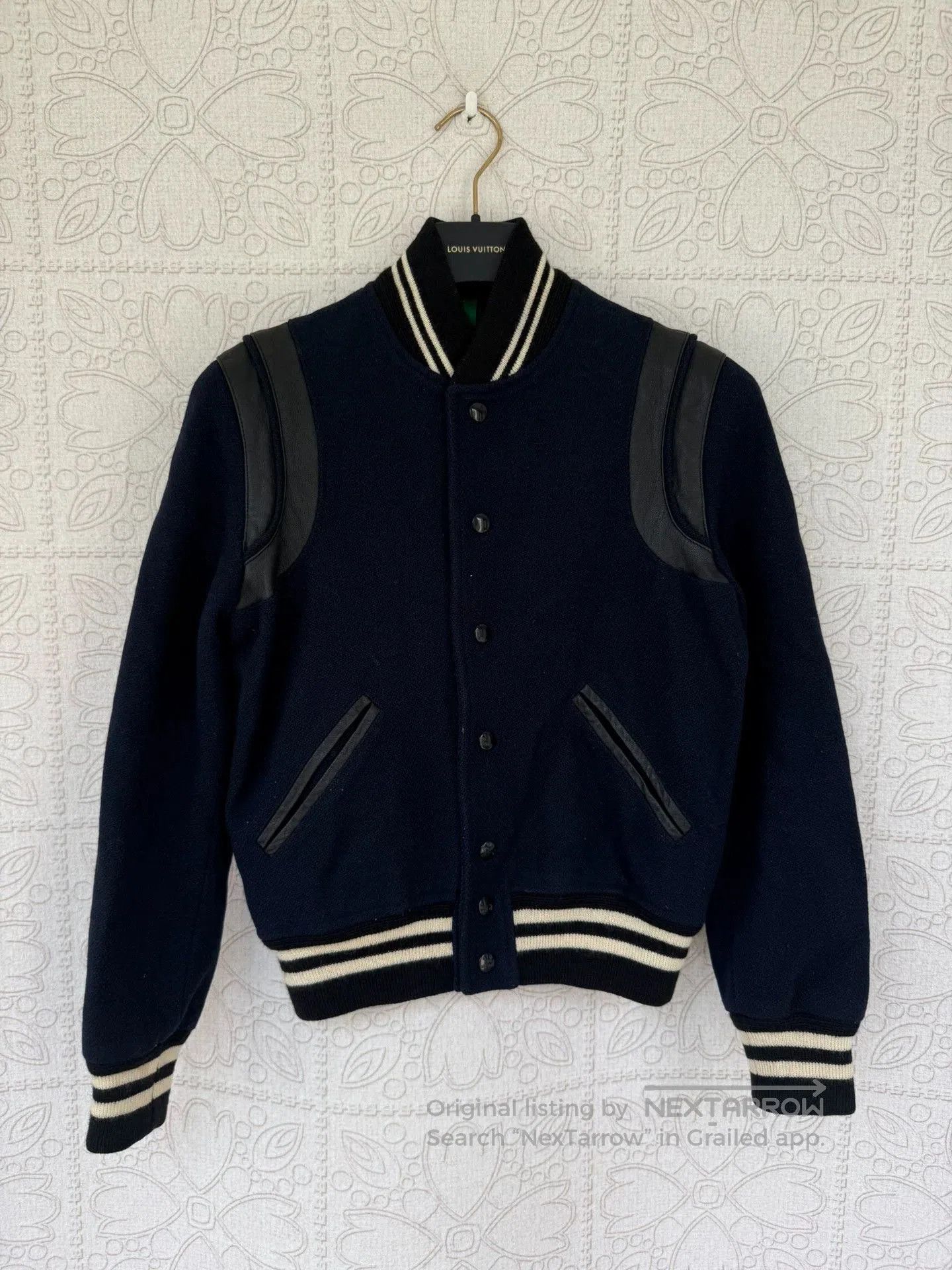 Saint Laurent Paris Saint Laurent SLP Leather Baseball Jacket Size 36. Size XS / US 0-2 / IT 36-38 - 1 Thumbnail