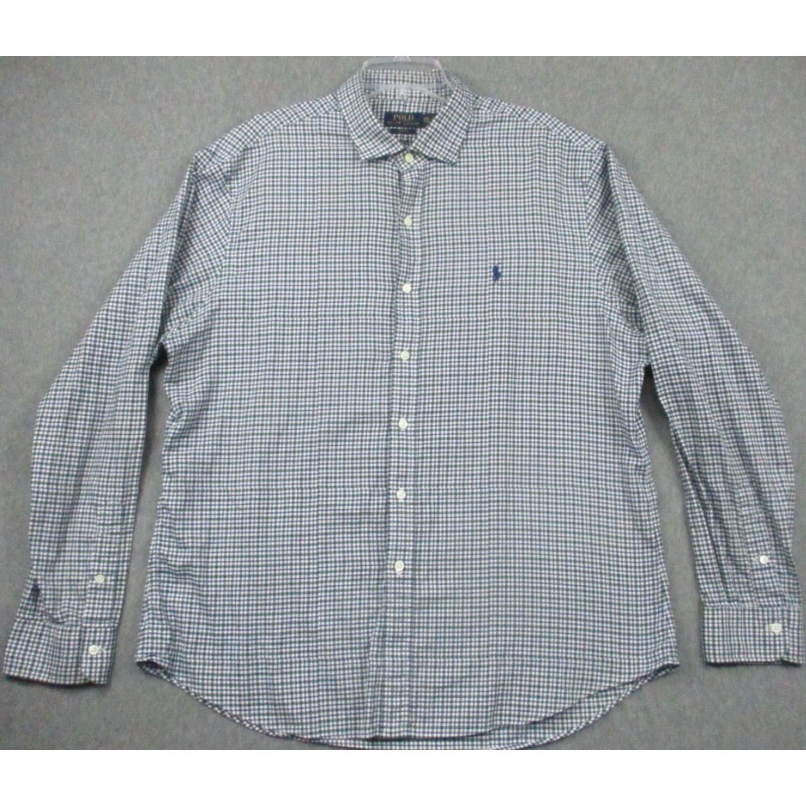 Ralph Lauren Ralph Lauren Shirt Men's XXL Blue Long Sleeve Plaid Pony Shirt Size US XXL / EU 58 / 5 - 2 Thumbnail