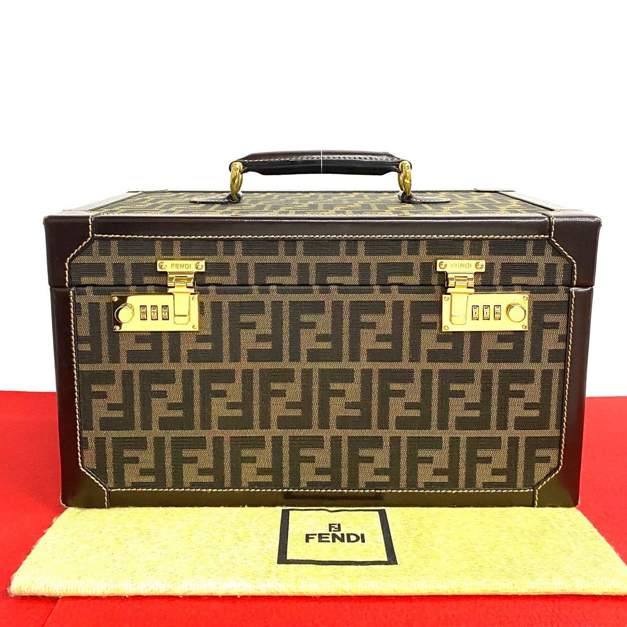 Fendi Fendi Handbag Brown Cotton Size ONE SIZE - 1 Thumbnail