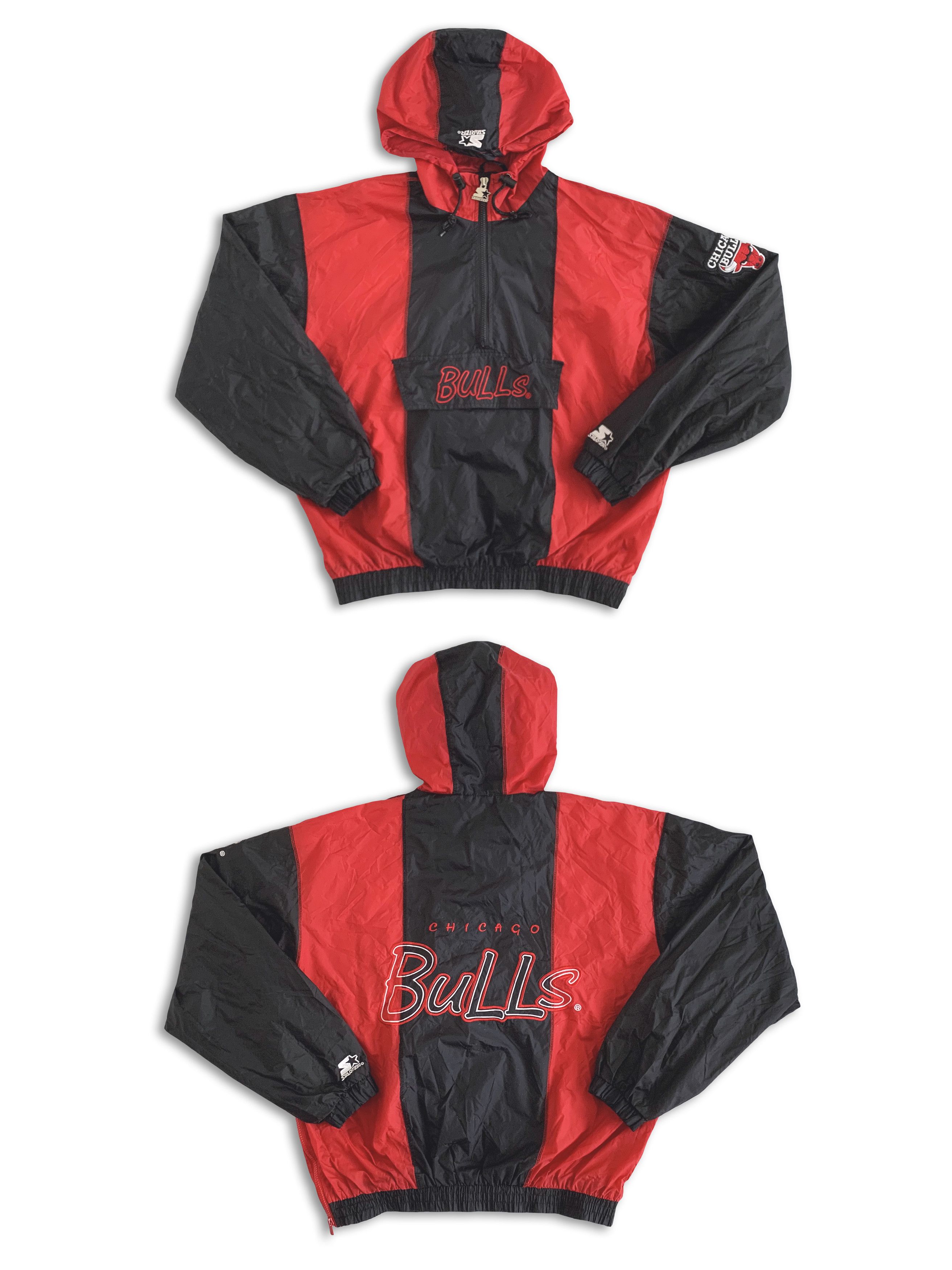 Starter Vintage 90s STARTER Chicago Bulls Windbreaker Pullover NBA Size US M / EU 48-50 / 2 - 1 Thumbnail