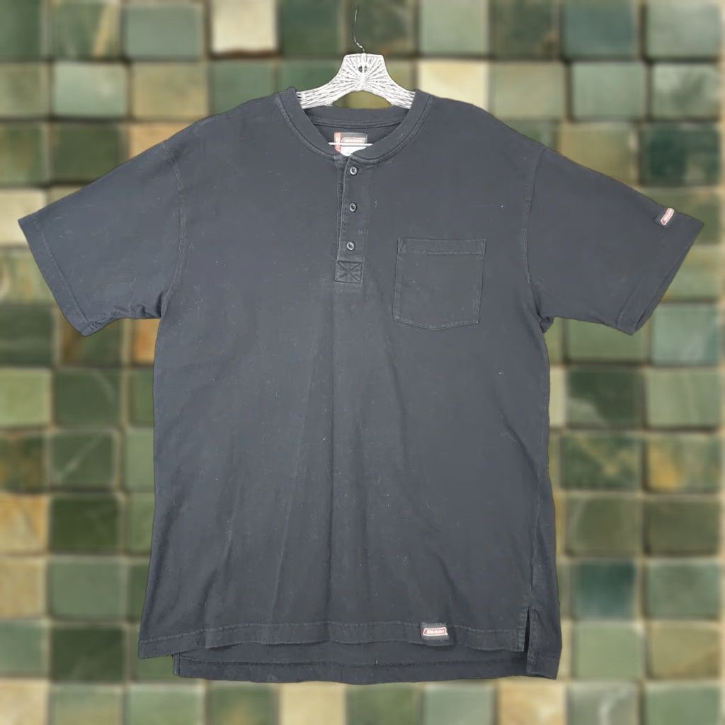 Dickies Dickies Polo Shirt Men Short Sleeve Collarless Black L Size Mens Size US L / EU 52-54 / 3 - 1 Thumbnail