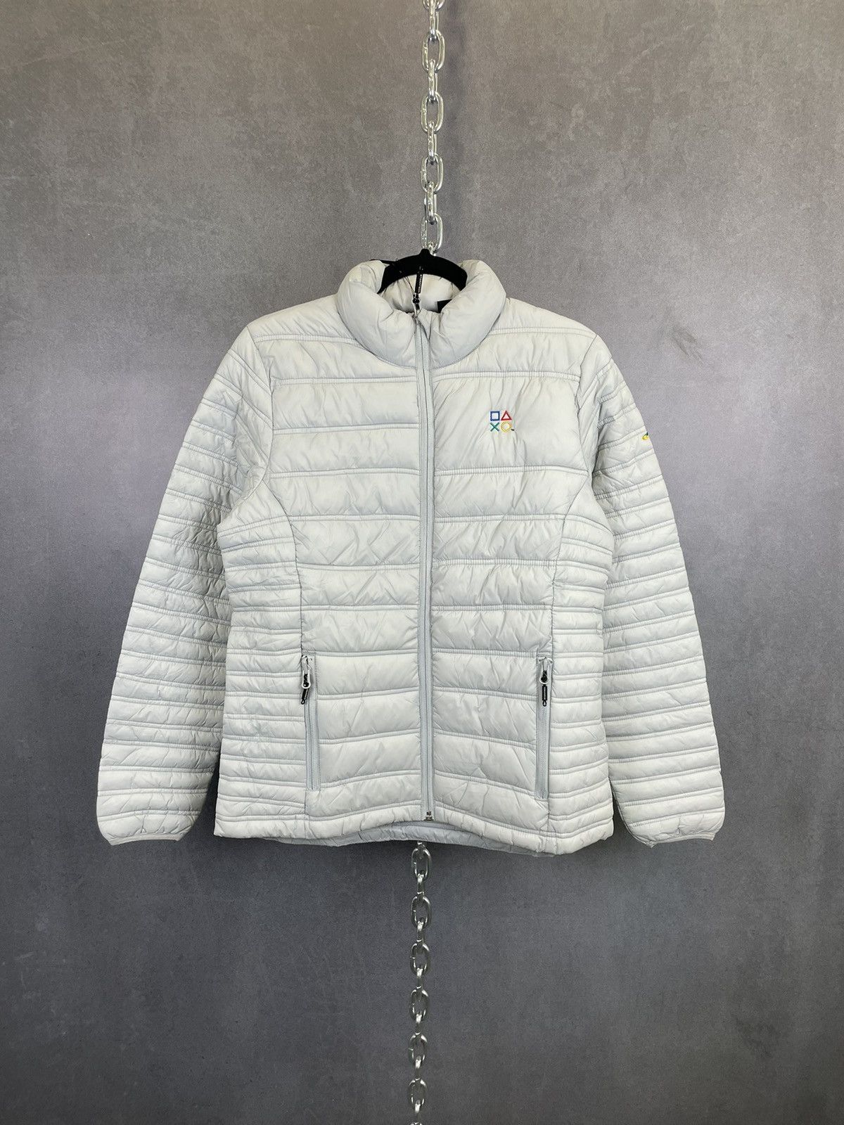 image of NWT Playstation Nano Puffer Heavier Titanium Stormtech in White, Men's (Size Medium)