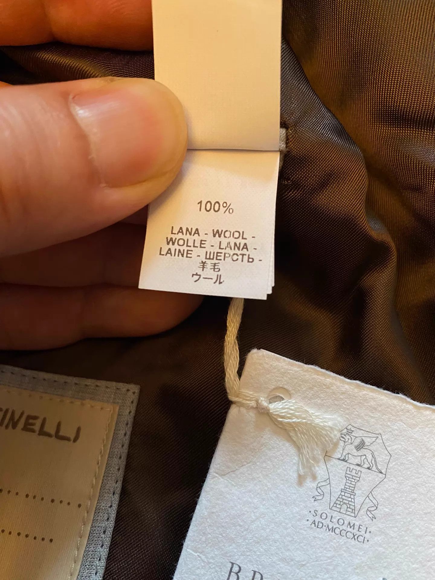 Brunello Cucinelli BRUNELLO CUCINELLI DB Gray Suit 50 Size 50R - 6 Thumbnail