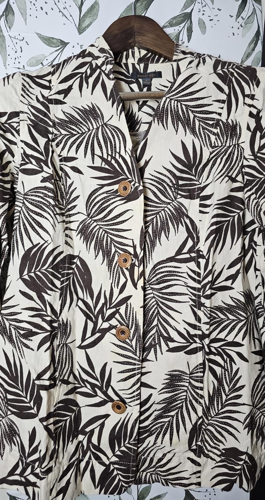 Other Amber Sun Blouse Brown & Cream Womens Size M Size M / US 6-8 / IT 42-44 - 2 Thumbnail