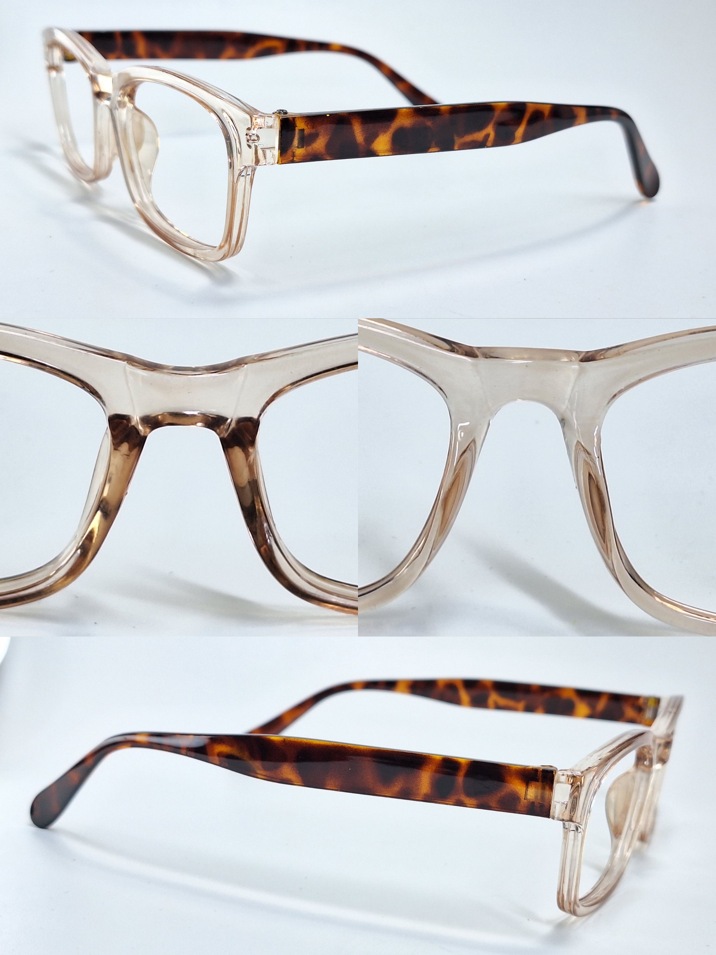 Other Vintage Tortoise Clear Square Frame Y2K Eyewear Retro Size ONE SIZE - 3 Thumbnail
