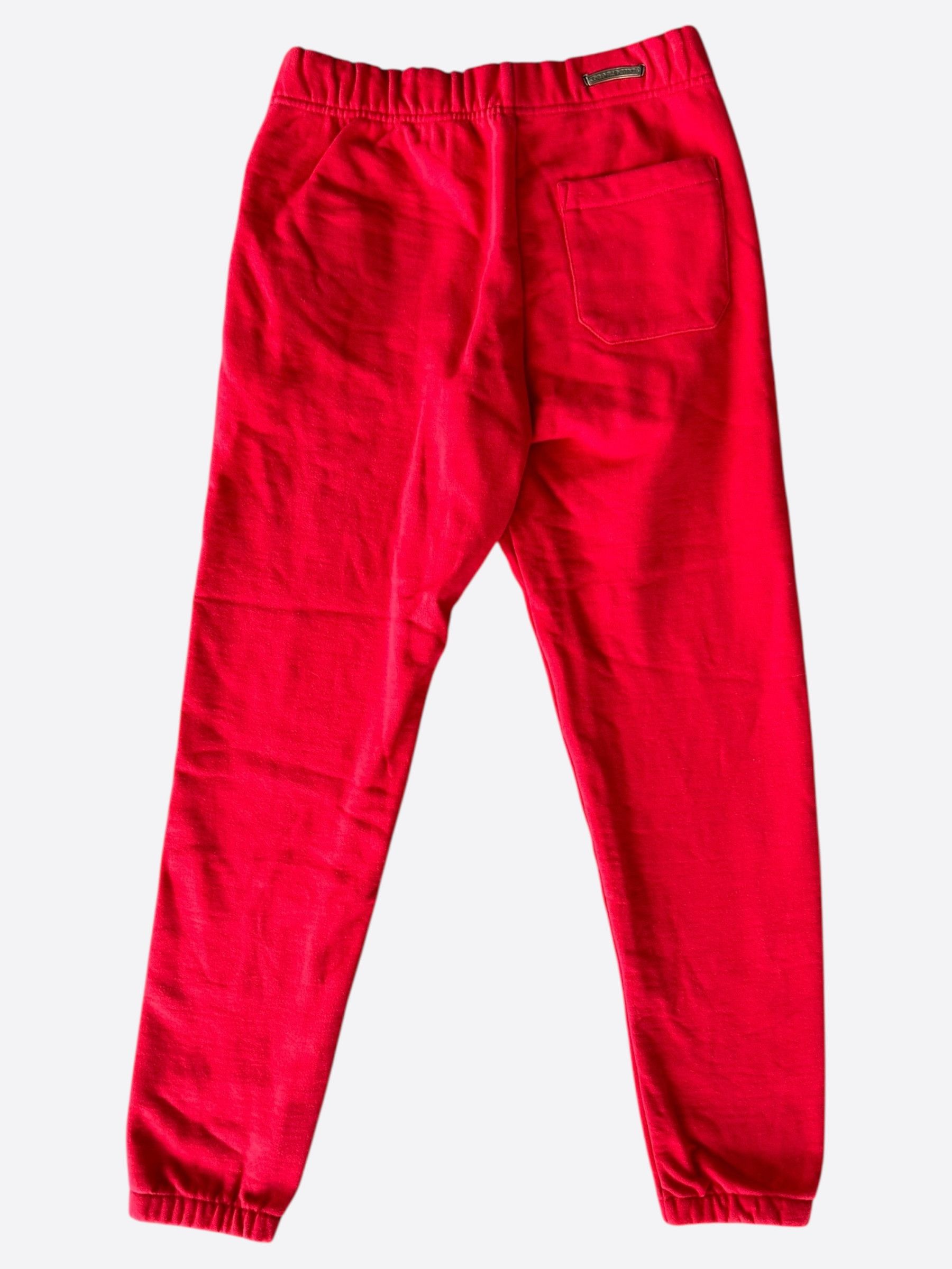 Chrome Hearts Red & White Triple Cross Embroidered Sweatpants Size US 30 / EU 46 - 2 Thumbnail