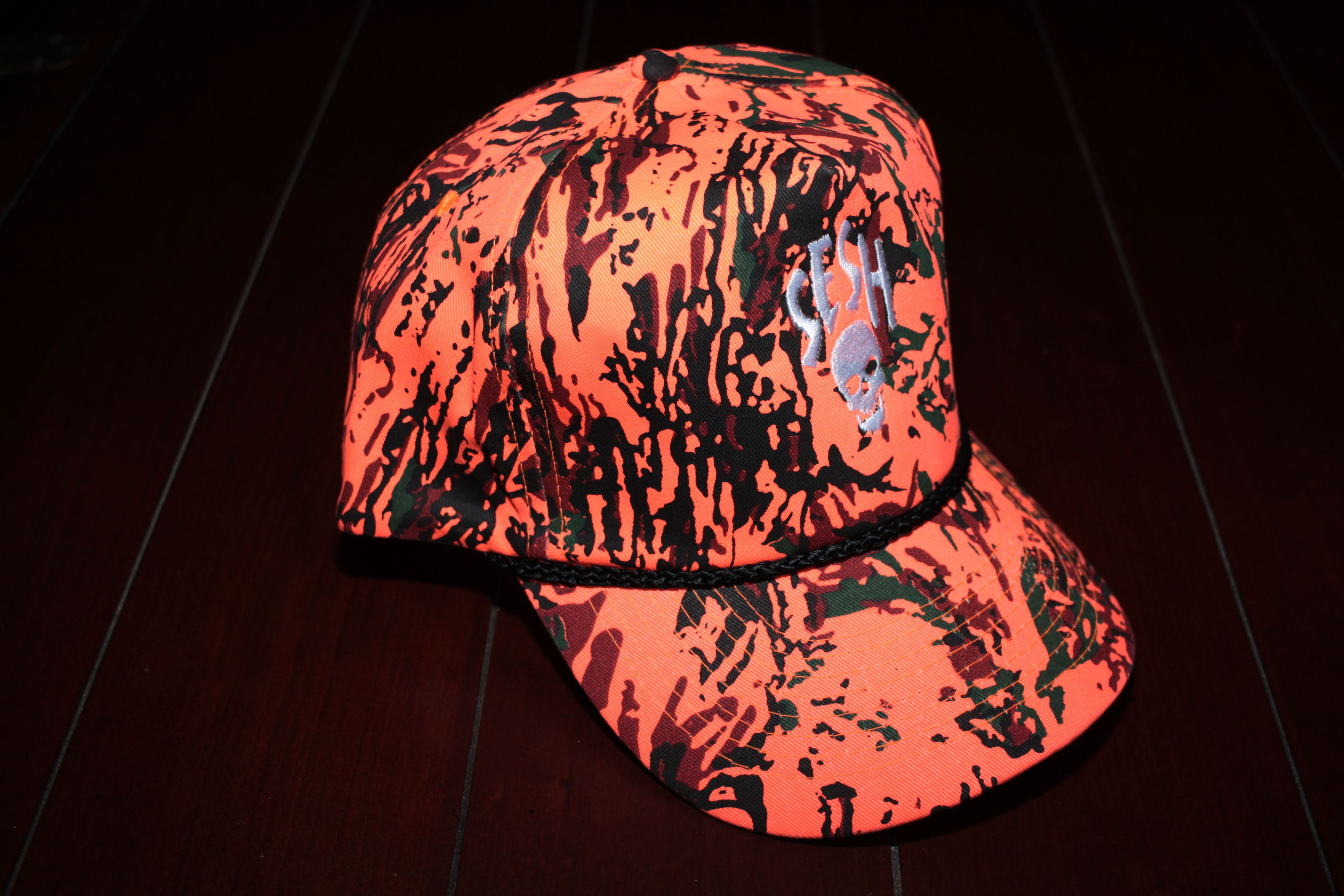 Bones × TeamSESH TeamSESH "SeshSkull" Camo Hat (Orange) Size ONE SIZE - 2 Thumbnail