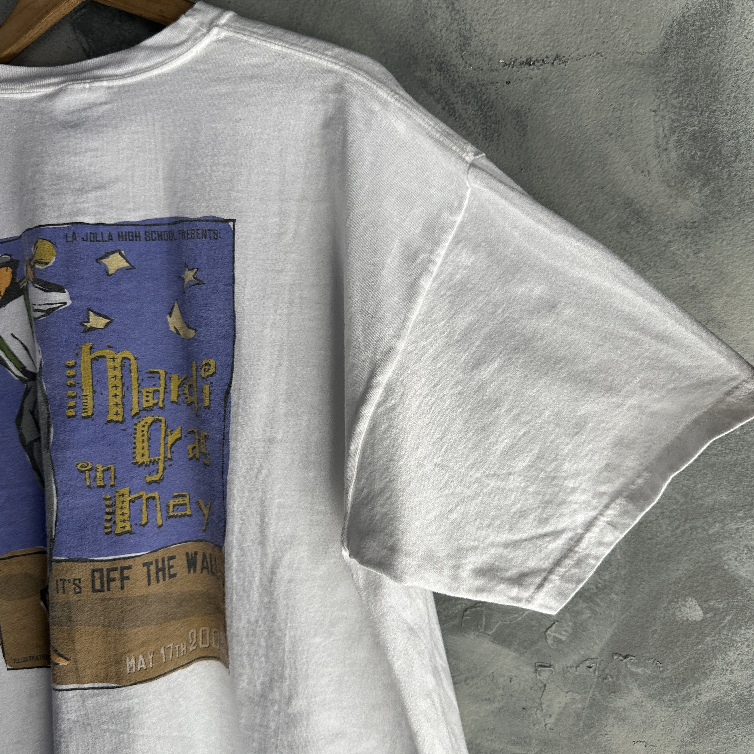 Other Vtg Mardi Gras T Shirt Mens XL White La Jolla High School Size US XL / EU 56 / 4 - 9 Thumbnail