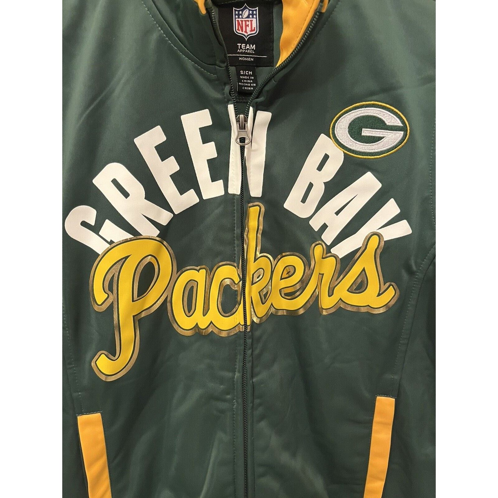 NFL NFL Team Apparel Womens Green Bay Packers Sporty Zip Up Size S / US 4 / IT 40 - 3 Thumbnail