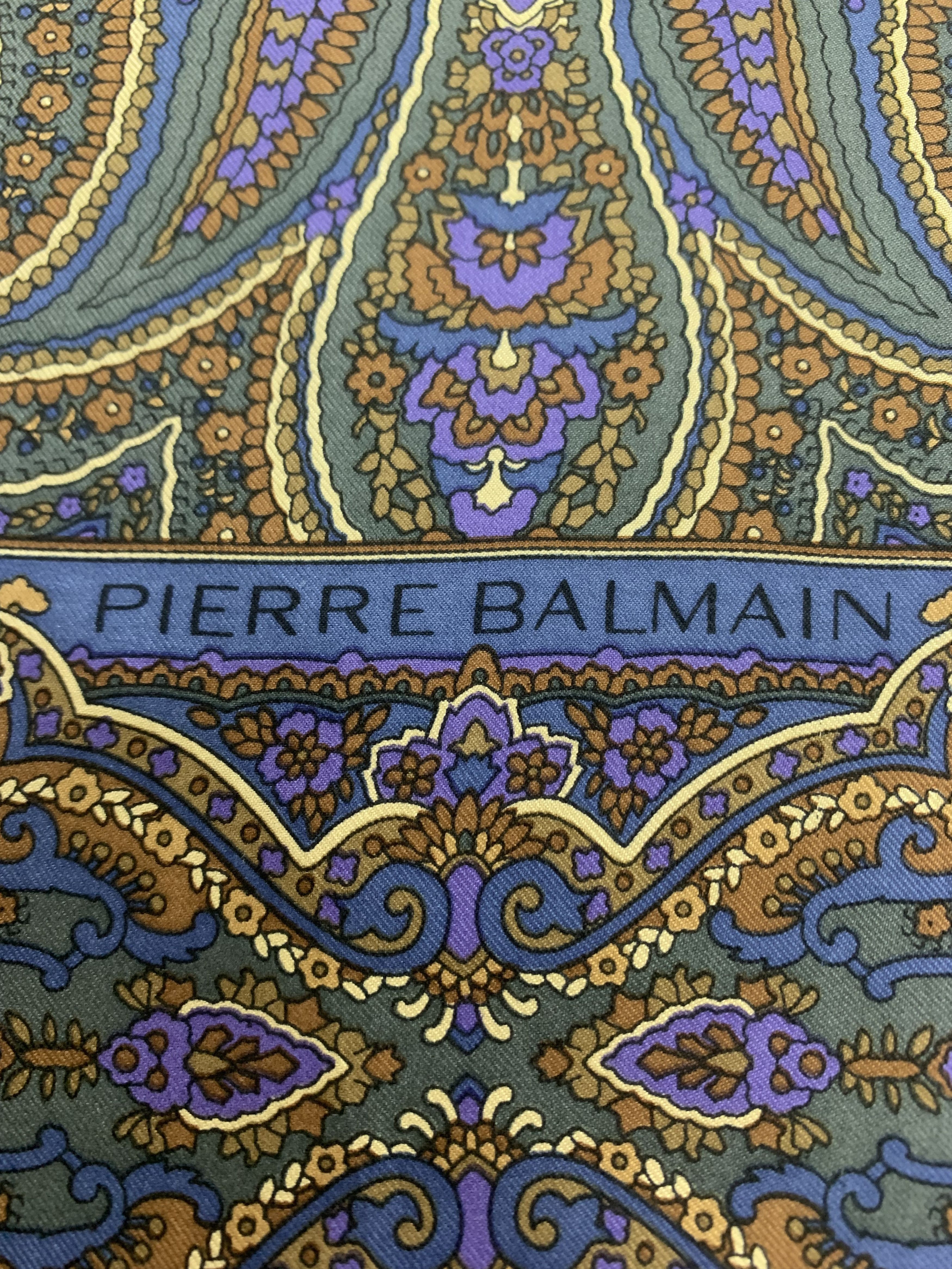 Pierre Balmain Pierre Balmian Scarf Wool Silk Muffler Neck Wrap BL3187 Size ONE SIZE - 5 Thumbnail