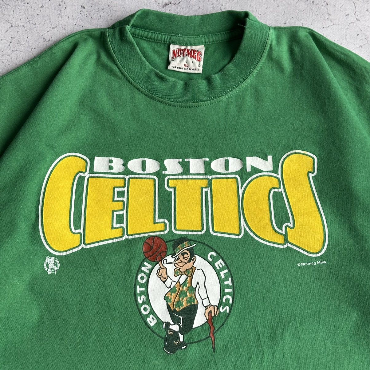 Nutmeg Vintage Nutmeg Boston Celtics NBA Tee Size US XL / EU 56 / 4 - 2 Thumbnail