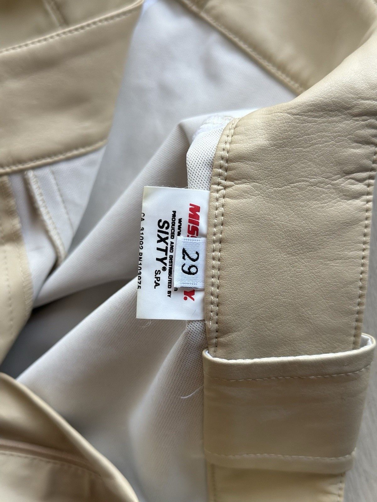 Miss Sixty Miss Sixty vintage Faux Leather y2k Flared Pants 2000`s Size 29" - 9 Thumbnail