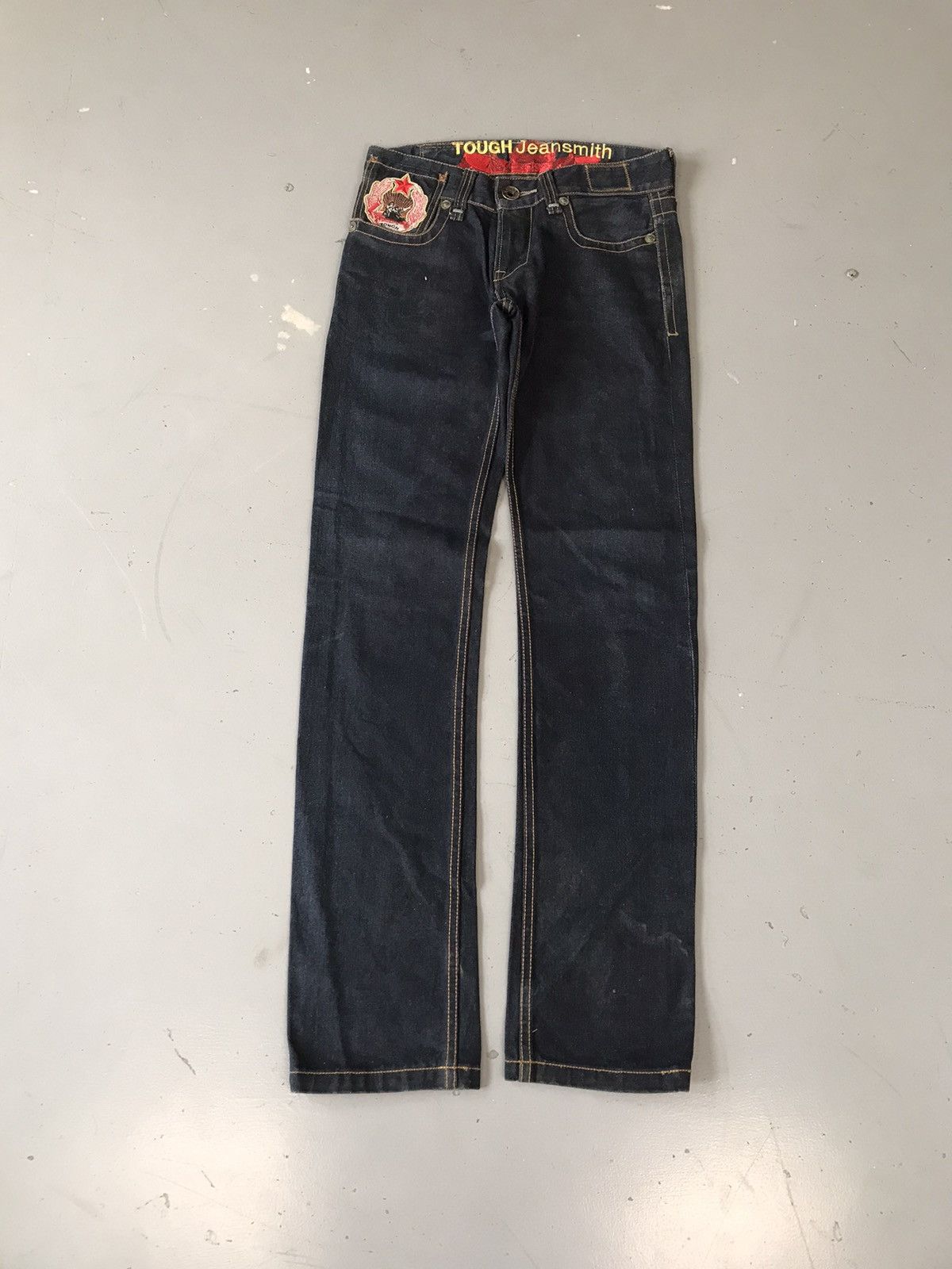 Vintage Vintage tough jeansmith rare embroidered straight fit denim Size US 29 - 2 Thumbnail